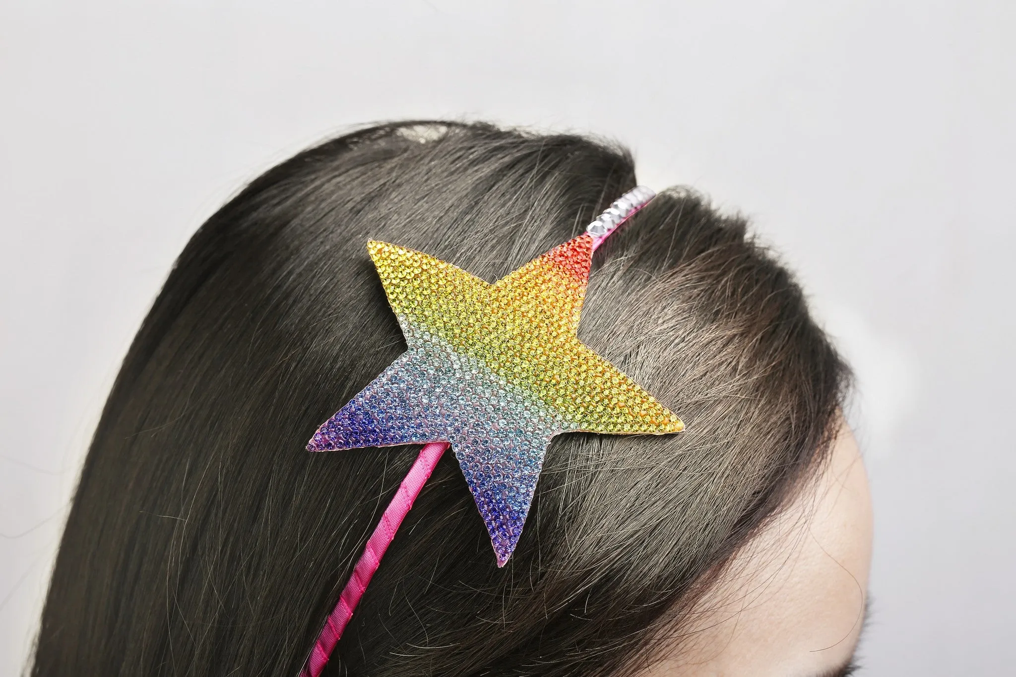 Girls Headband - Rainbow Star