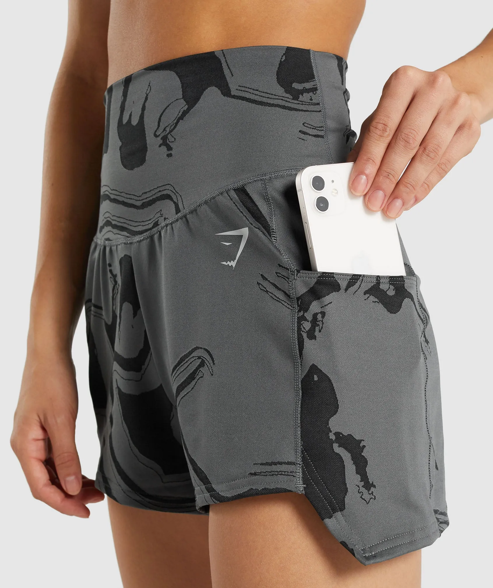 GS Power Jacquard Shorts - Black Print