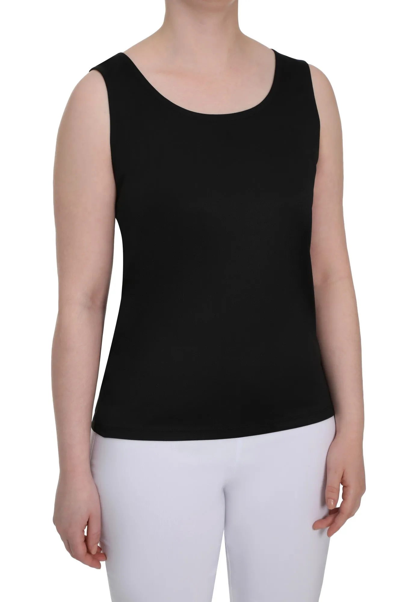 Hi & low neck option Tank | Black | 7639TT