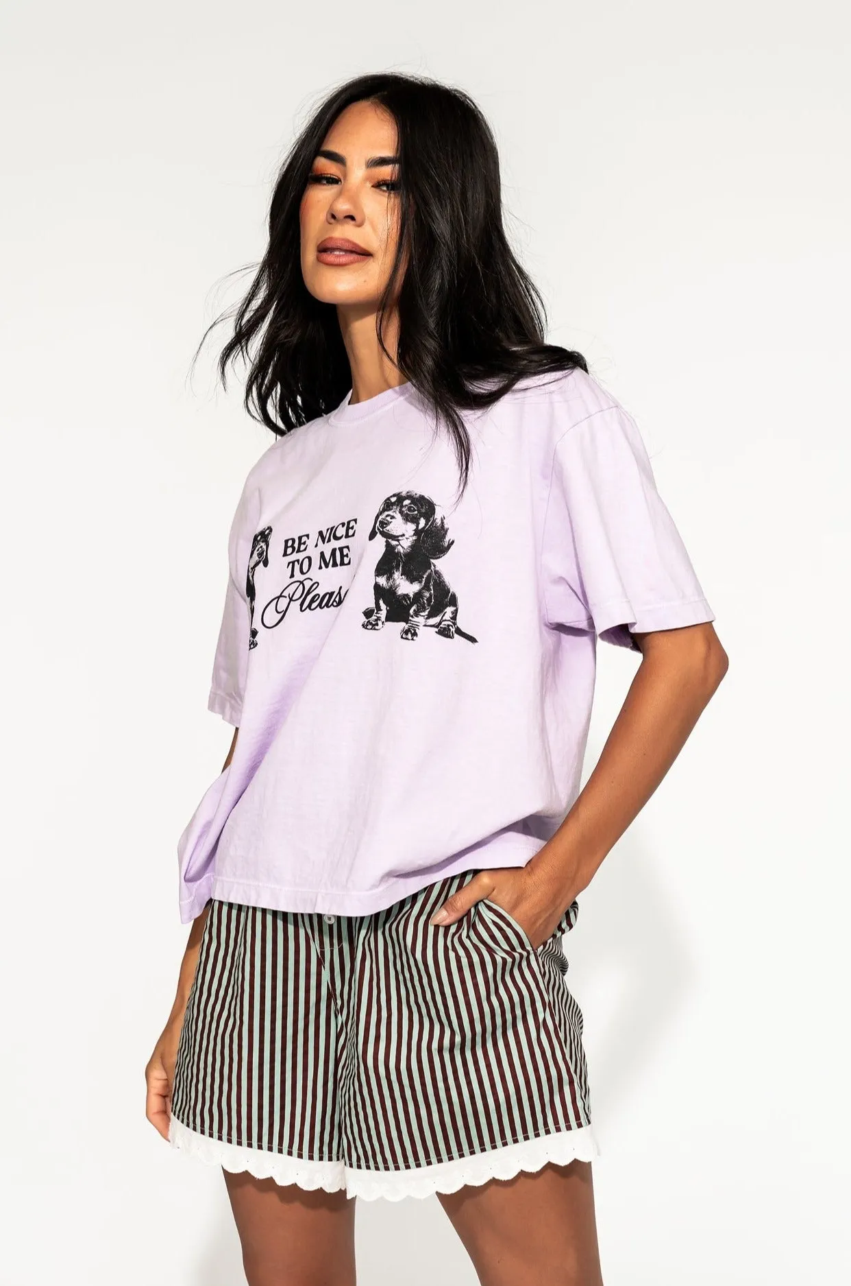 Highly Sensitive Person Weenie Dog Tee in Ultraviolet *RESTOCKED*