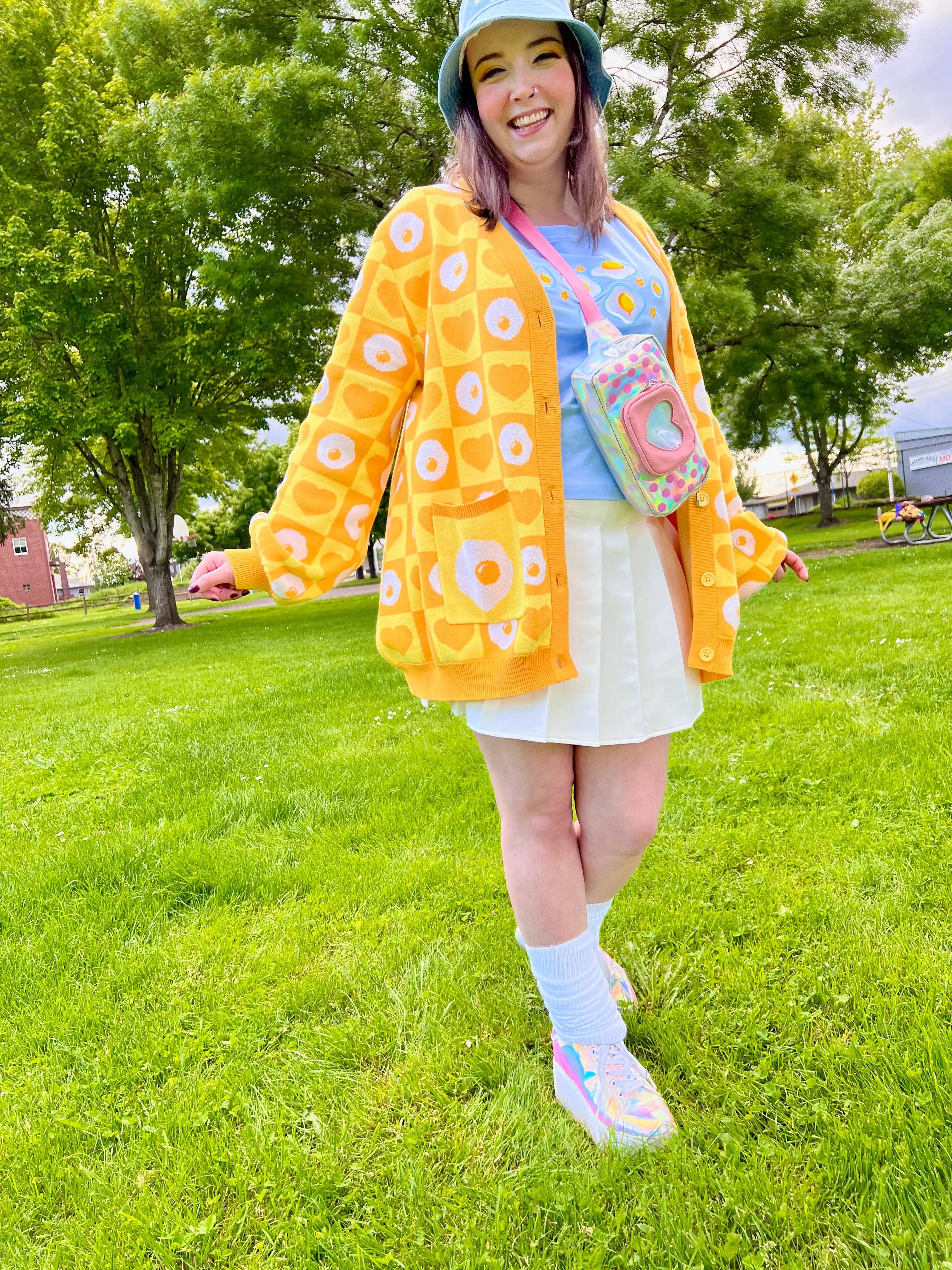 Instant Shipping! Egg Cardi: 3XL