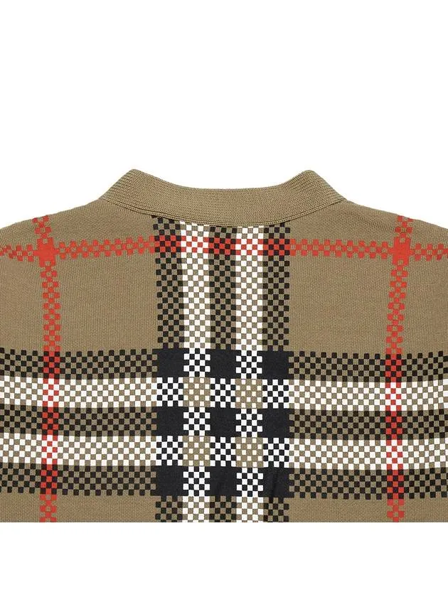 Kids Vintage Check Wool Cardigan Beige