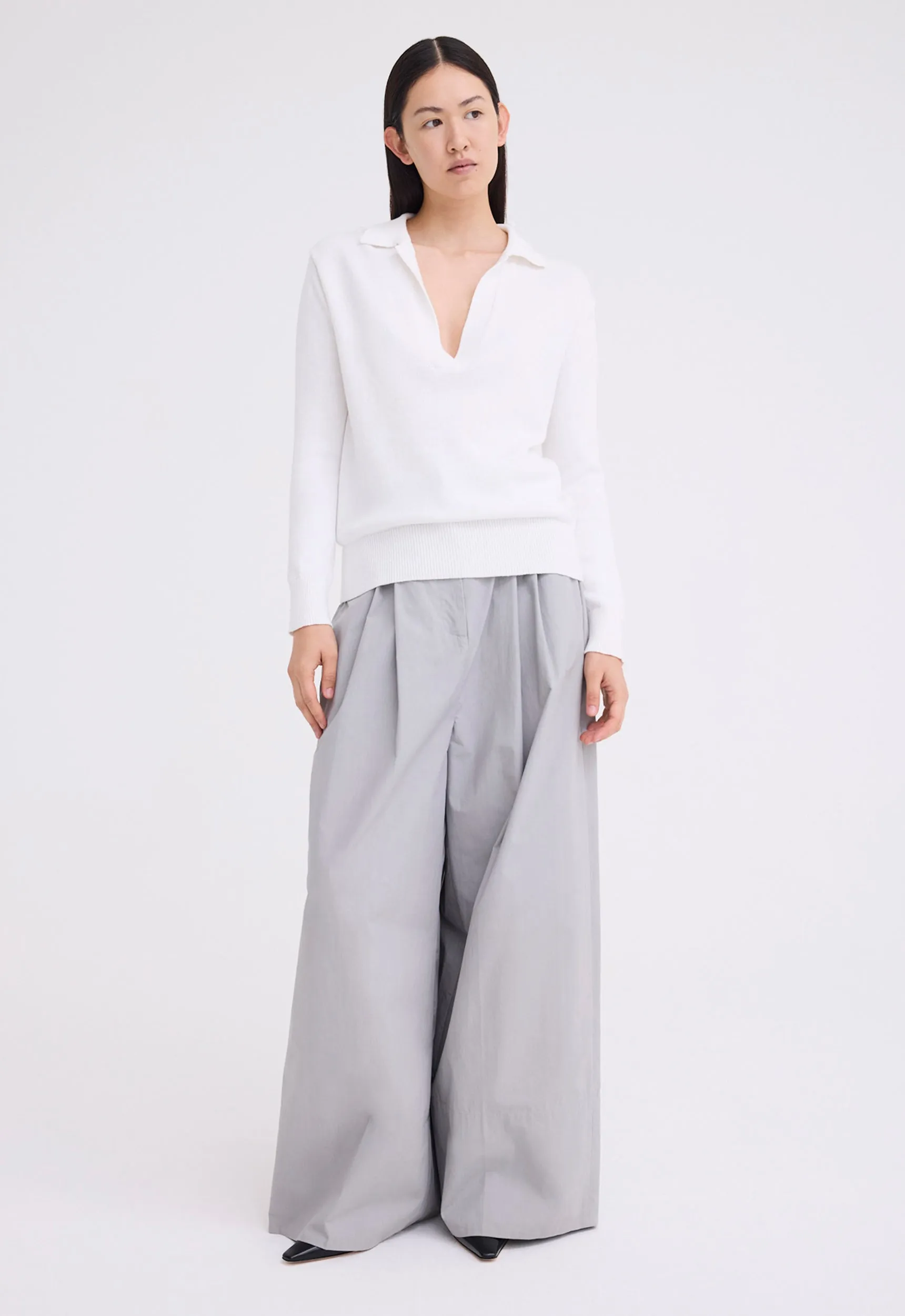 Levant Wide Leg Pant - Oxide Grey