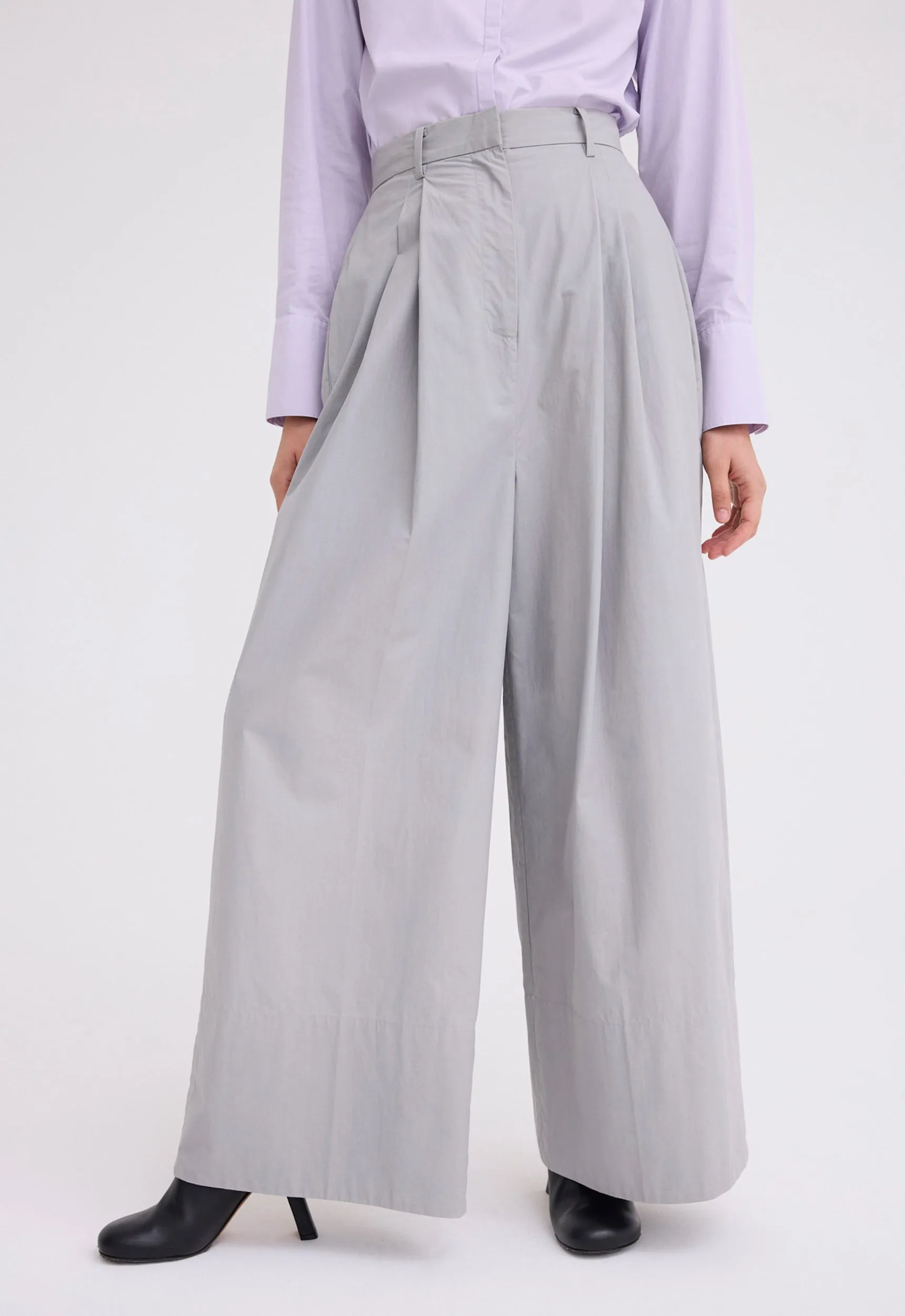 Levant Wide Leg Pant - Oxide Grey