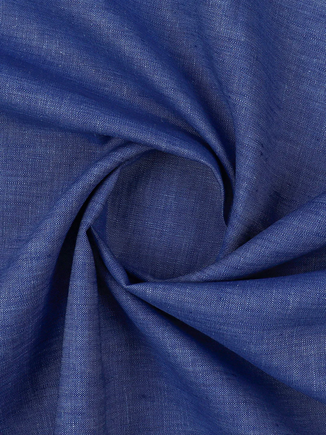 Linen Brooks Blue colour Suiting Fabric