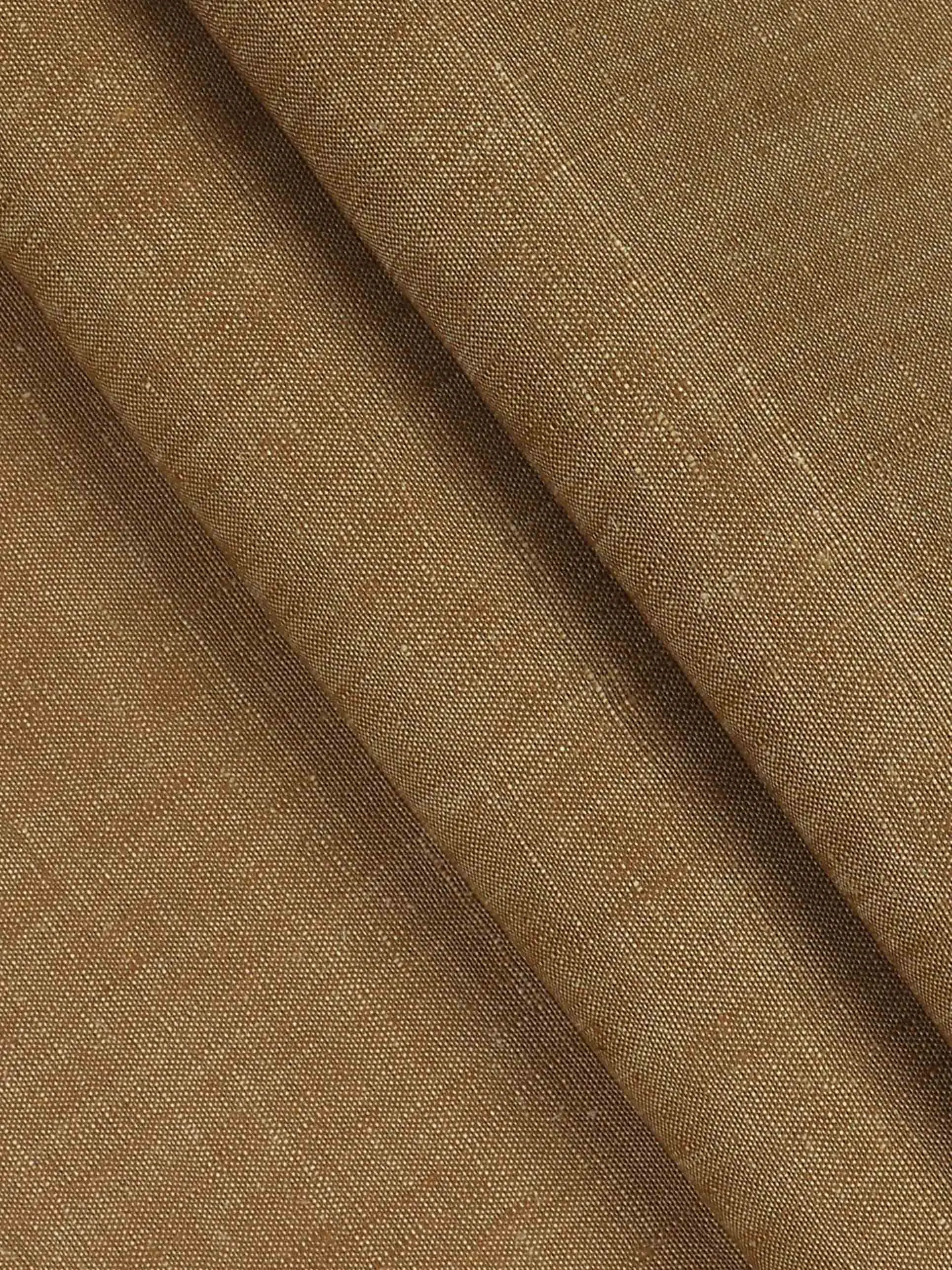 Linen Brooks Suiting Brown Colour Fabric