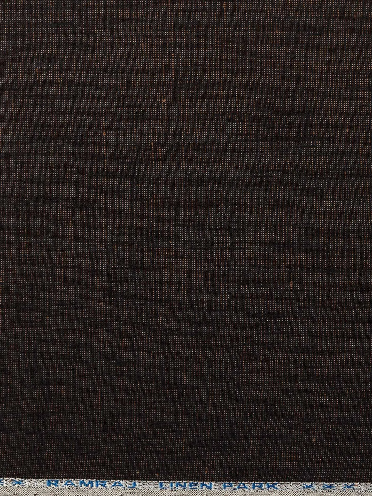 Linen Brooks Suiting Brown Dark Colour Fabric