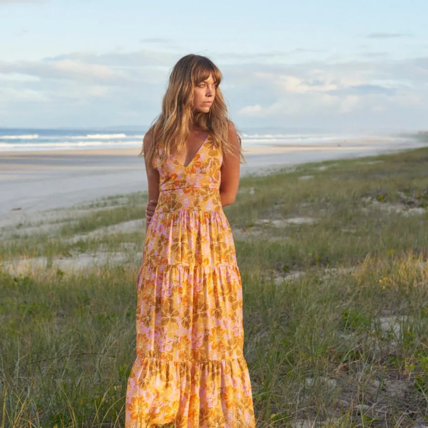 Mahana Floral Tiered Maxi Dress