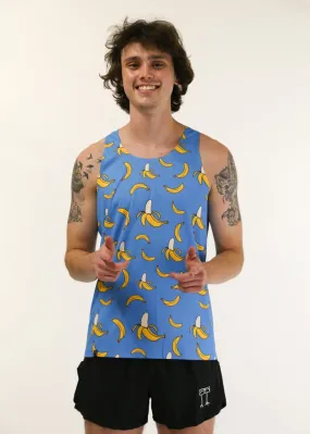 Men's Blue Bananas Performance Singlet