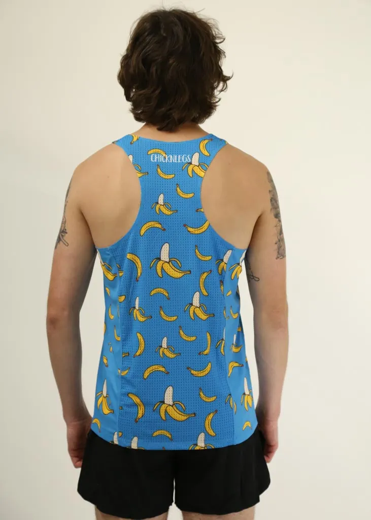 Men's Blue Bananas Performance Singlet