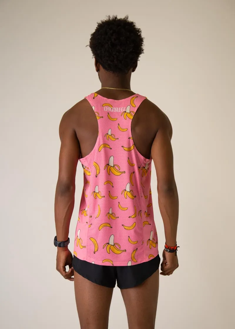 Men's Pink Bananas Performance Singlet