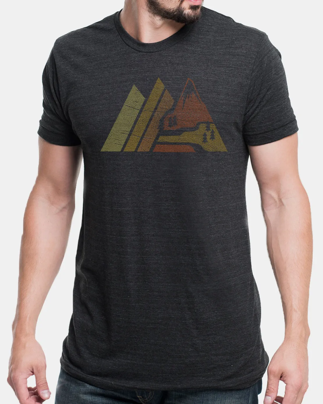 Men's Retro Mountain T-Shirt