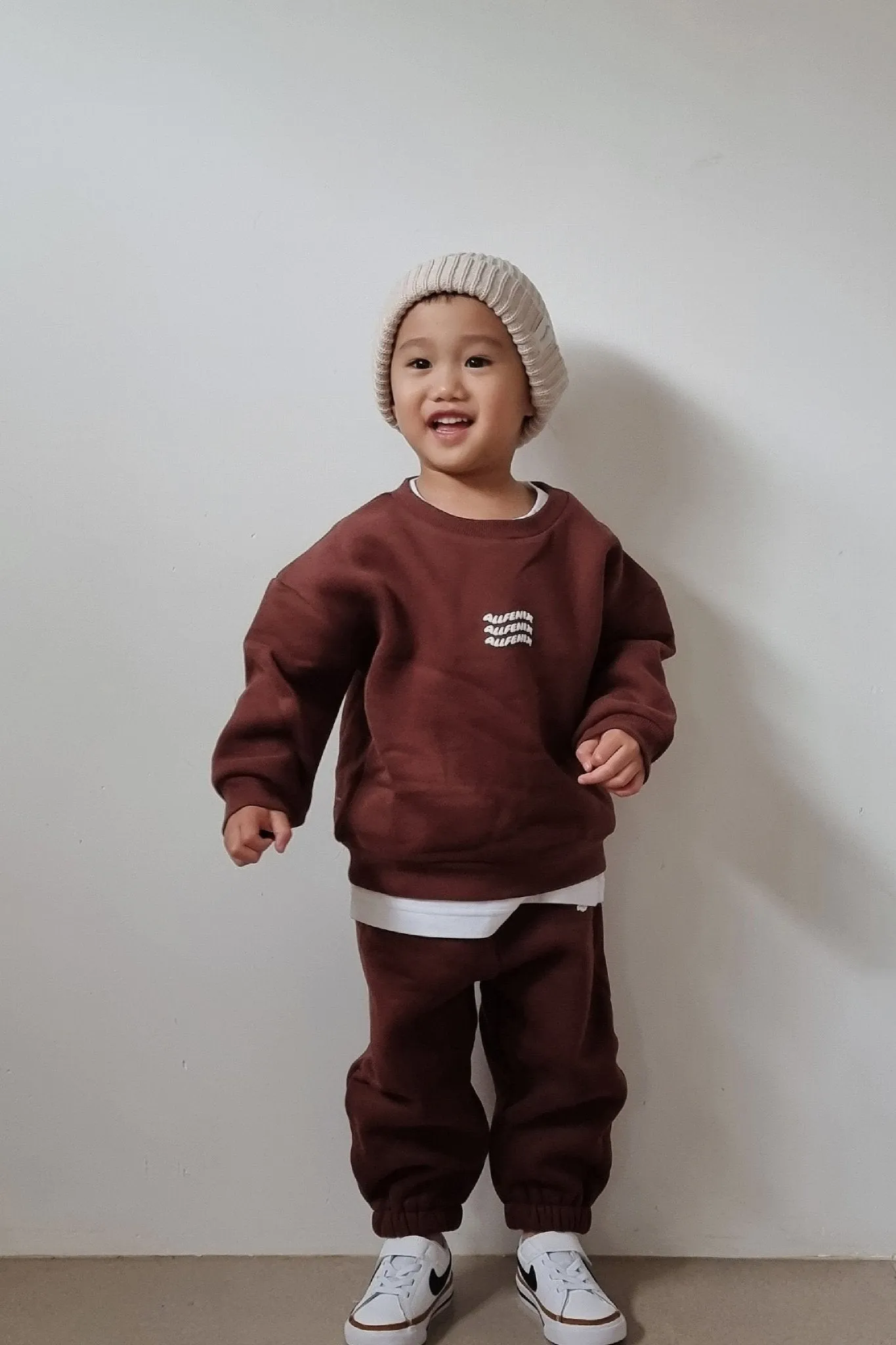 Mini Waves Track Pant (Chocolate)