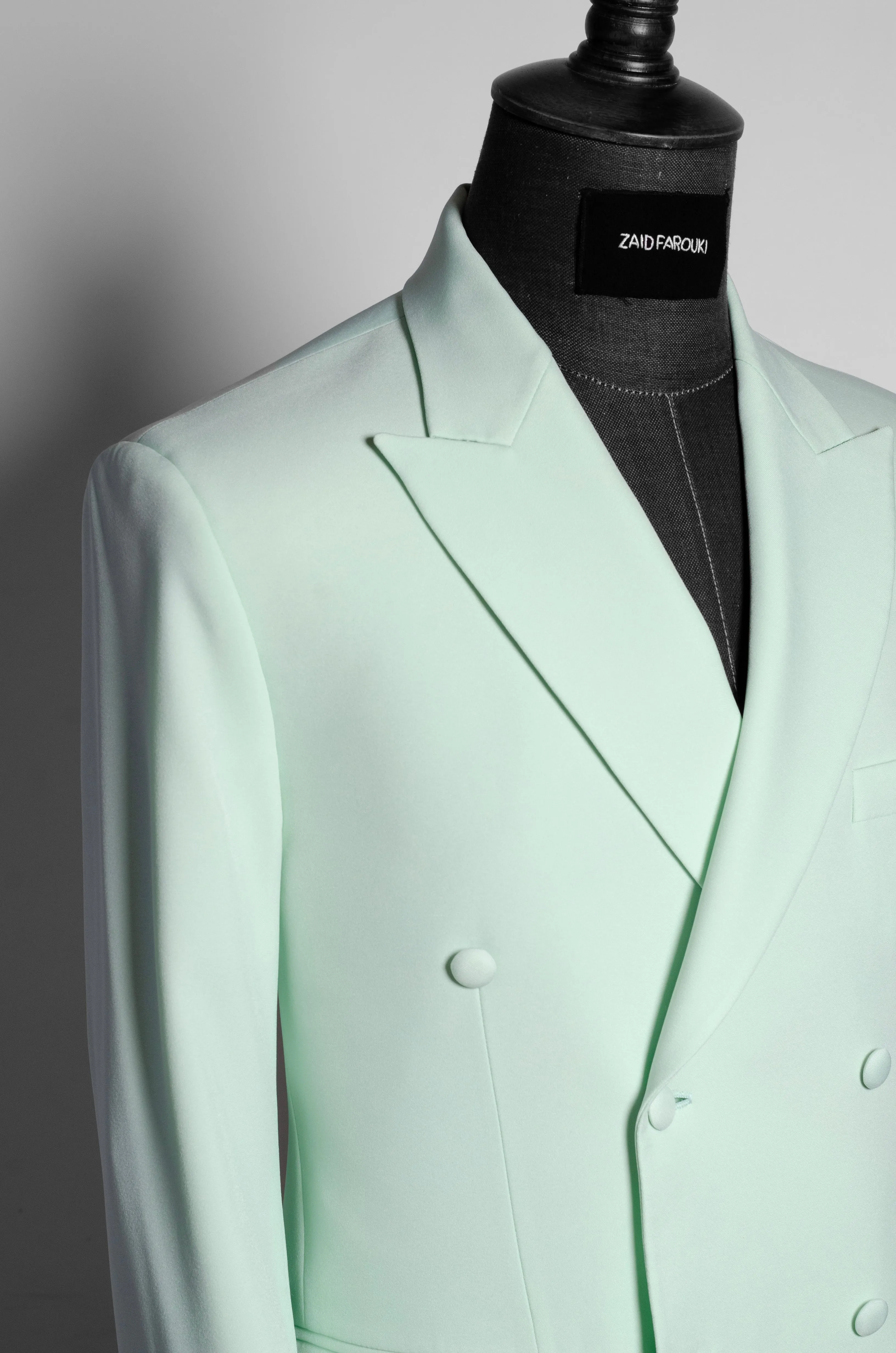 Mint Green Double-Breasted Suit