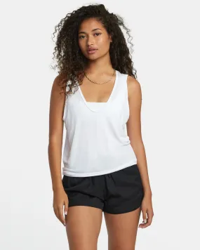 Minted Tank Top - Whisper White