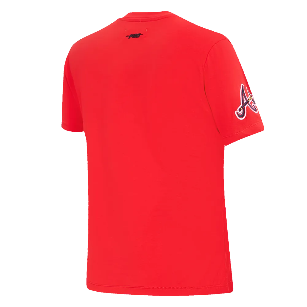 MLB ATLANTA BRAVES CLASSIC WOMEN'S SJ SLIM FIT TEE (RED)