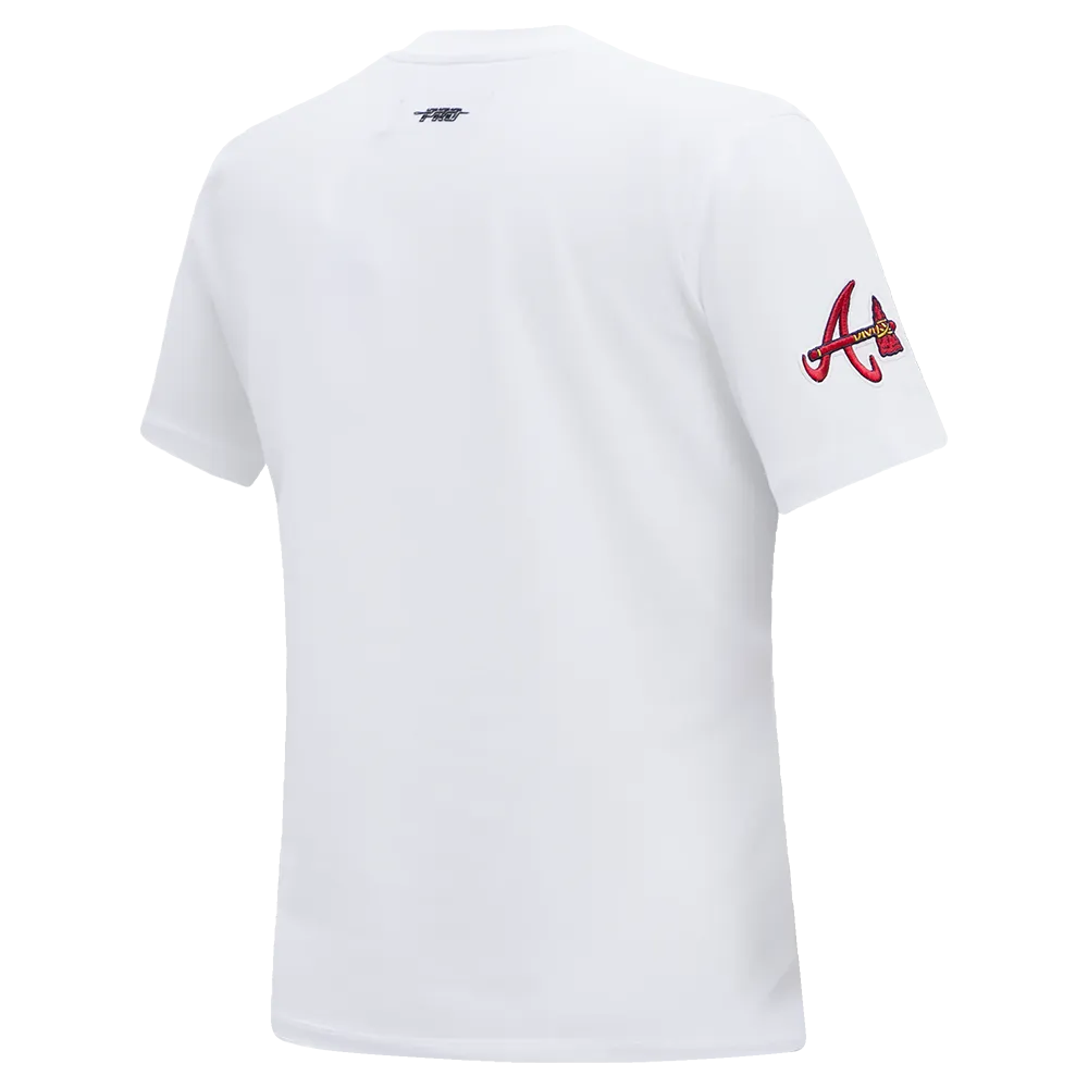 MLB ATLANTA BRAVES CLASSIC WOMEN'S SJ SLIM FIT TEE (WHITE)