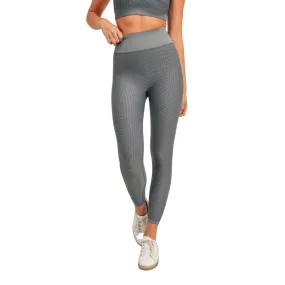 Mono B Jacquard & Ribbed Seamless High-Waisted Leggings APH-A7116