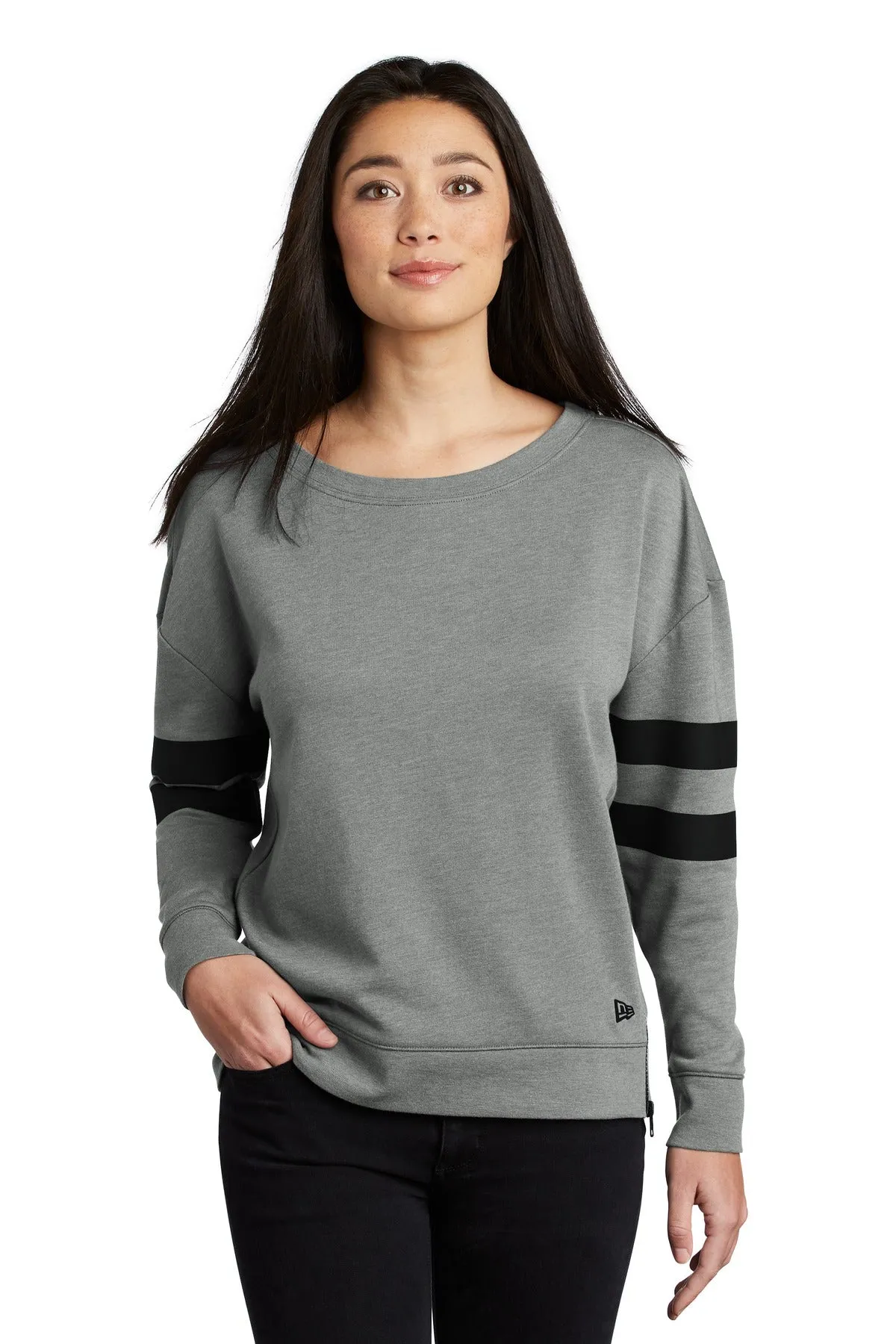 New Era Ladies Tri-Blend Fleece Varsity Crew LNEA513