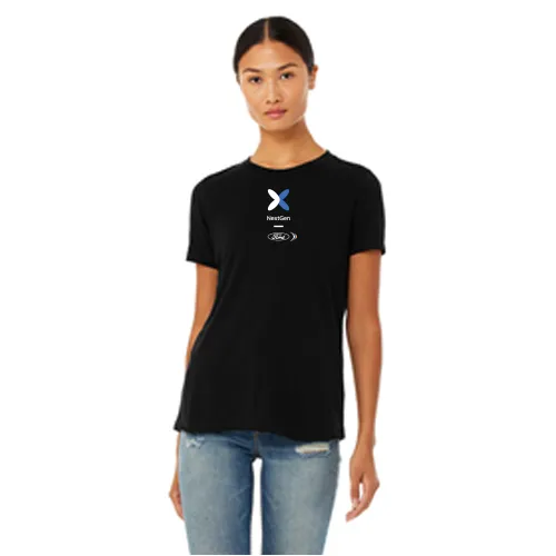 NextGen Bella   Canvas Ladies Relaxed Tee- Black