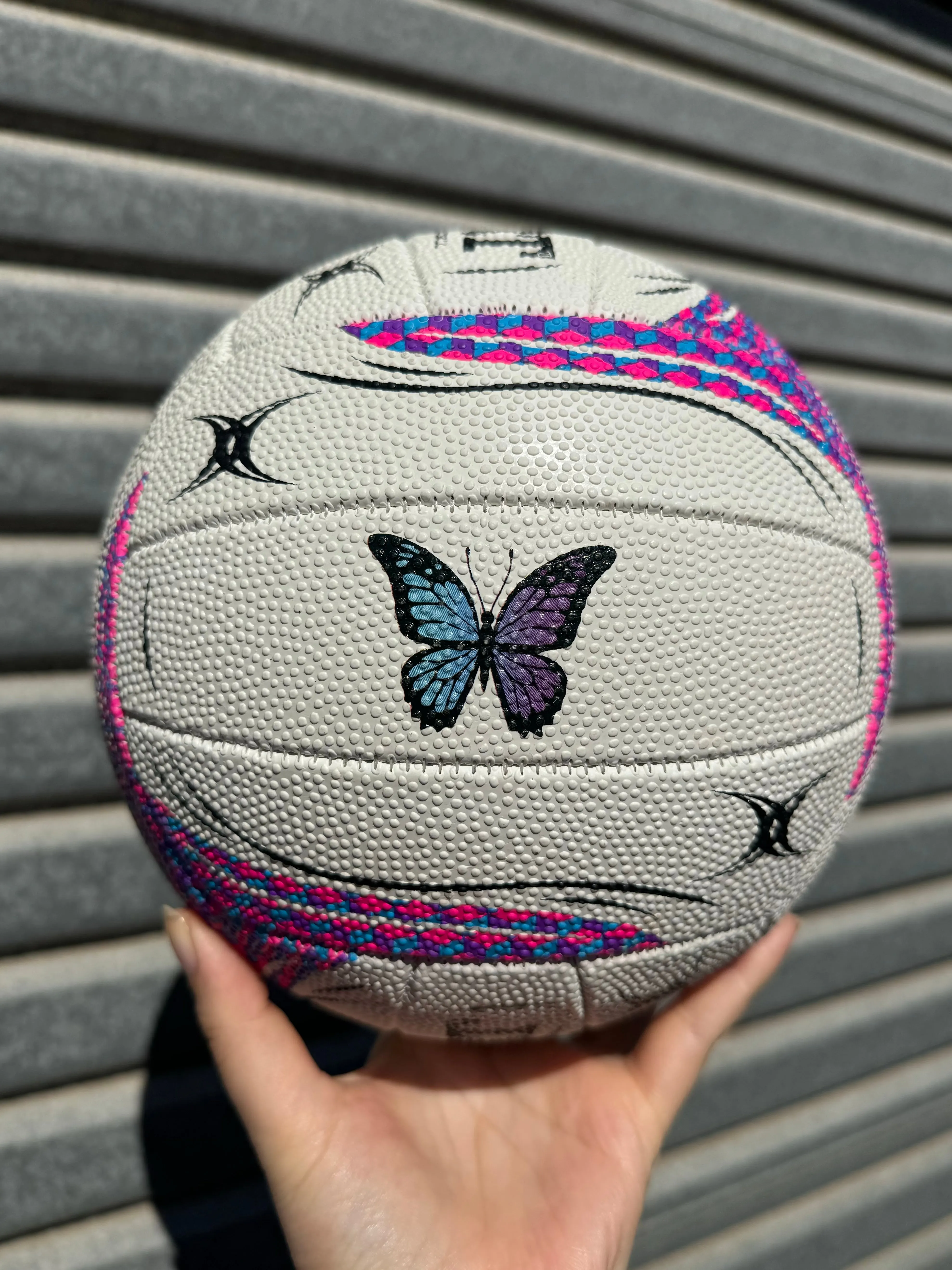 Personalised Gilbert White Spectra Netball (SIZE 4, 5)