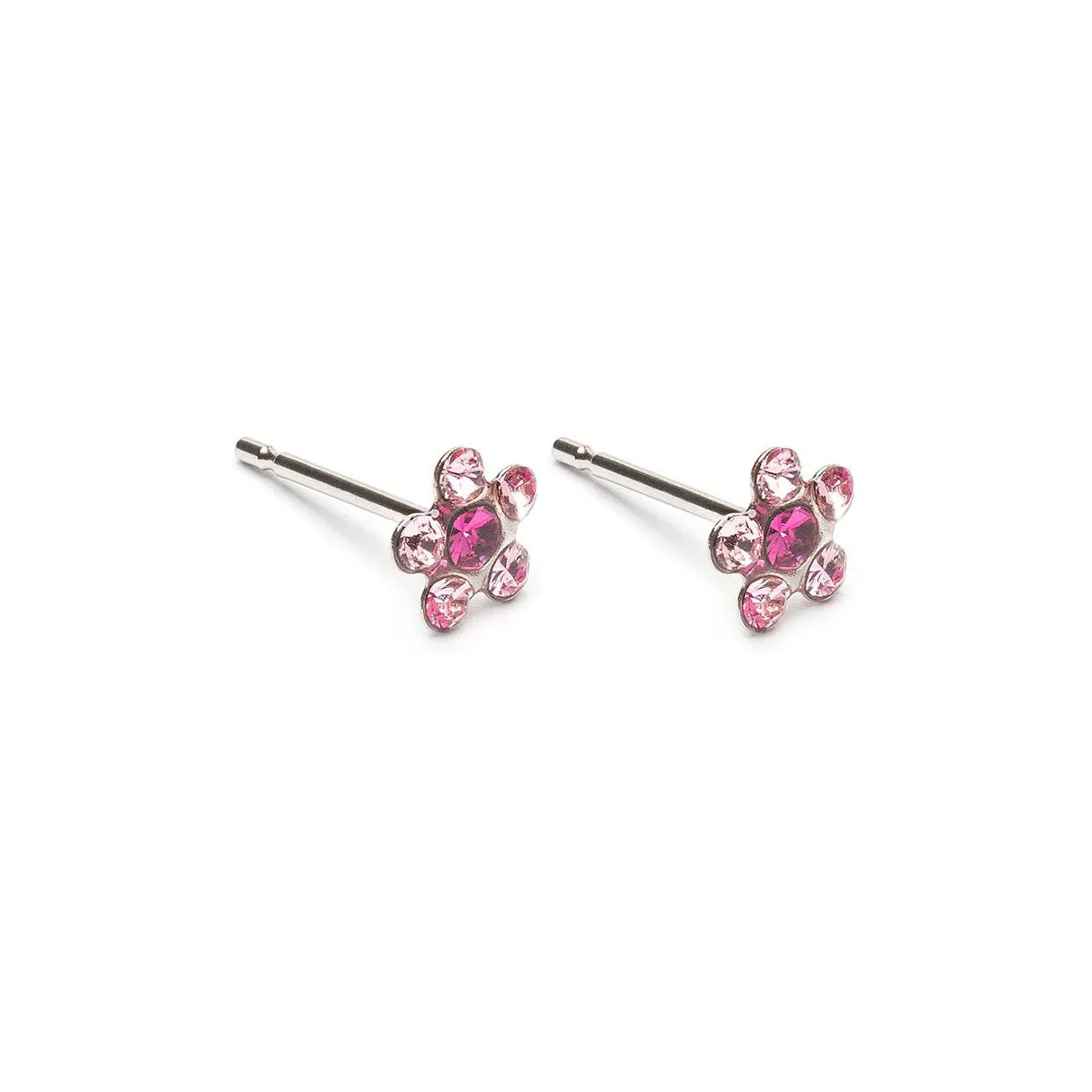 Pink & Fuchsia Daisy Earrings