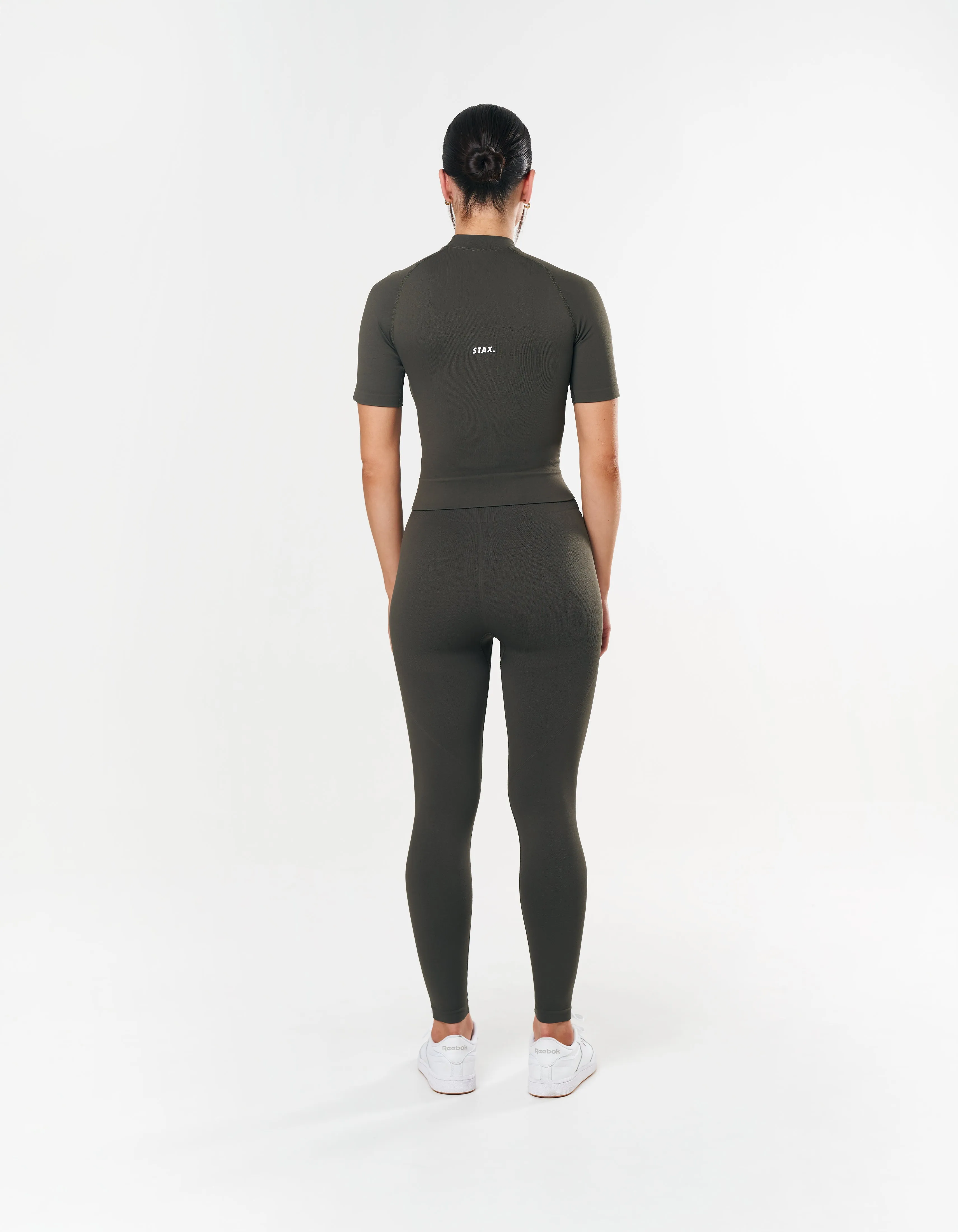 Premium Seamless High Neck Tee - Dovetail