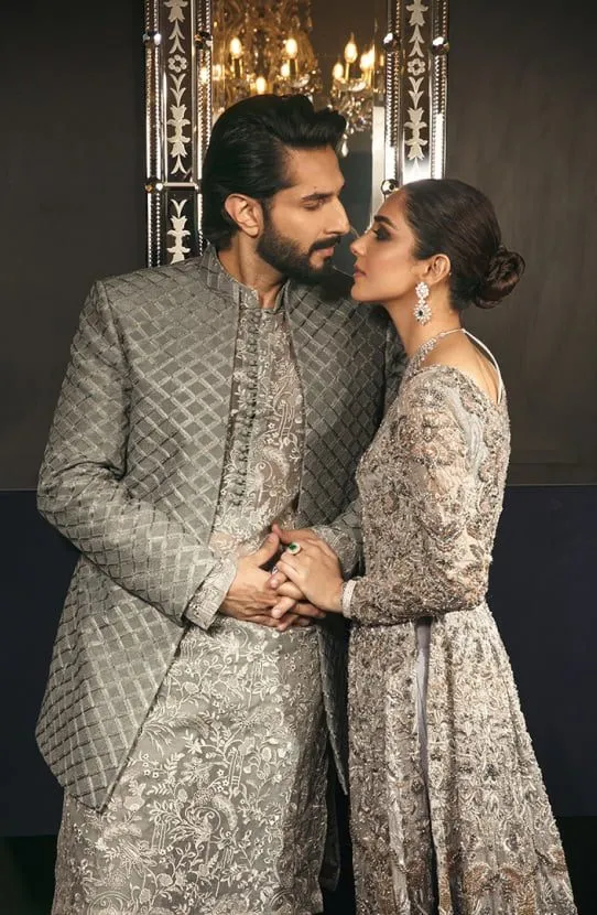 Prince Coat Paired with Embroidered Kurta and Raw Silk Pants