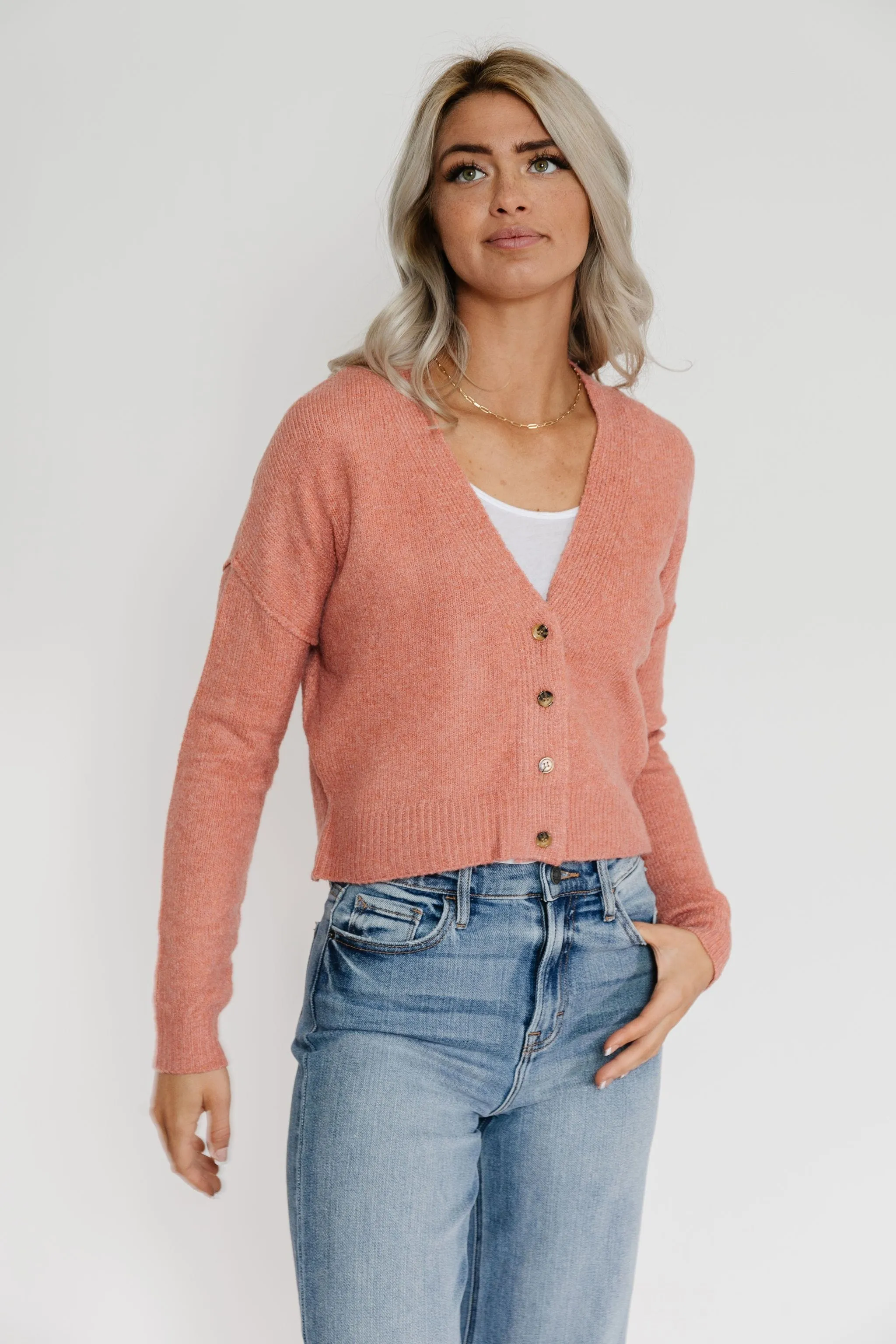 Rayshell Cardigan in Terra Cotta