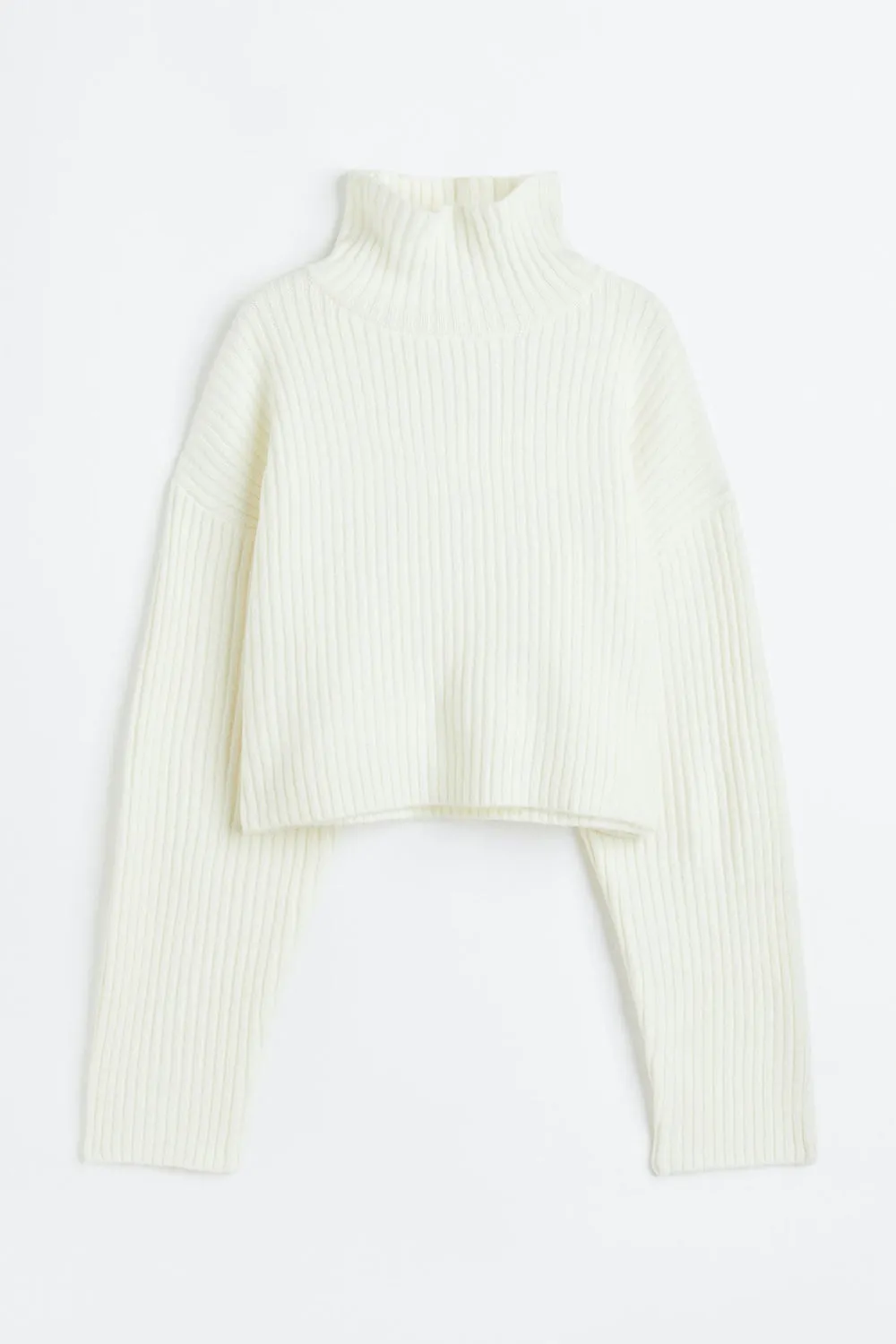 Ribbed Mock Turtleneck Sweater