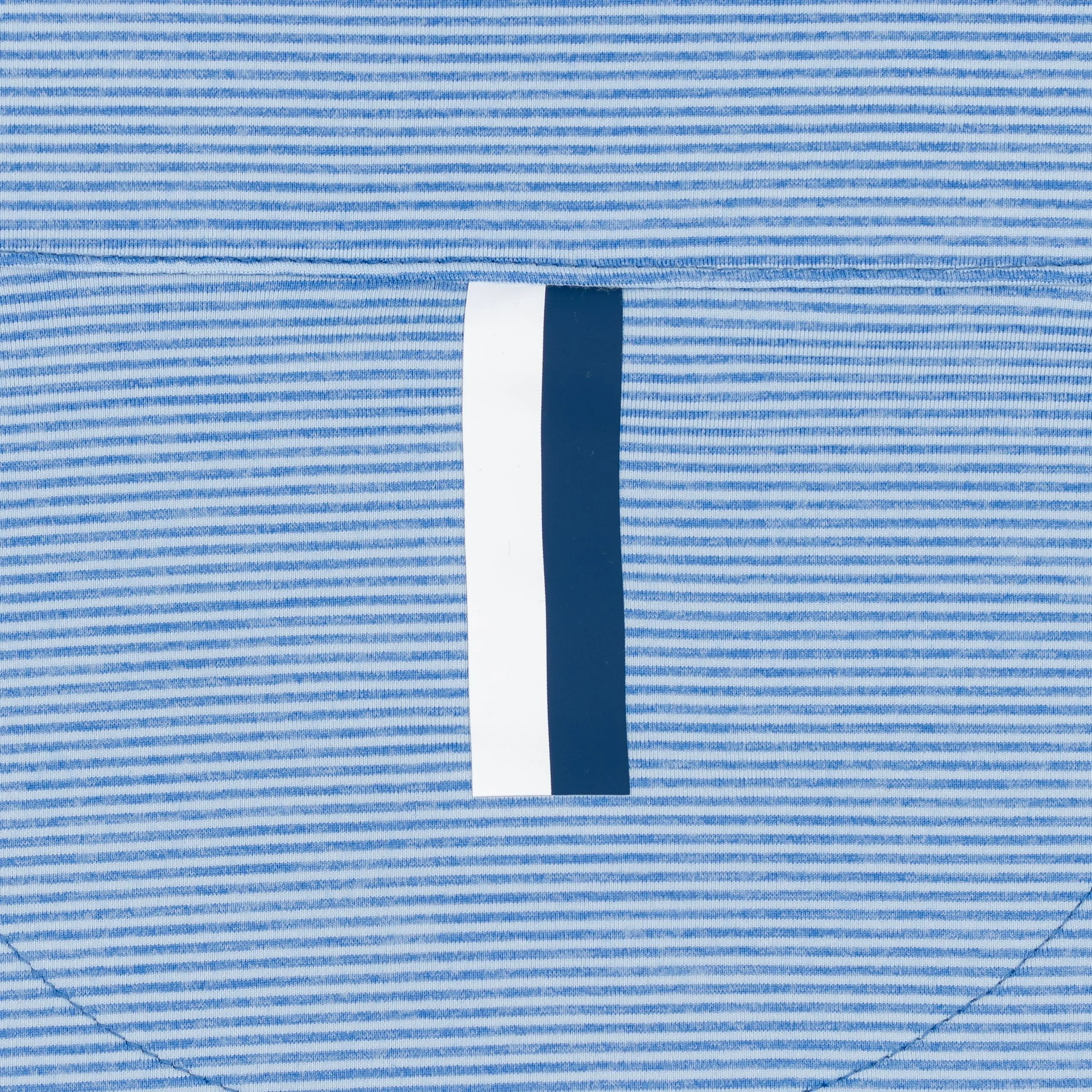 Riva Heather Stripe Performance Q-Zip | The Riva Heather Stripe - Caicos Blue/Pale Blue