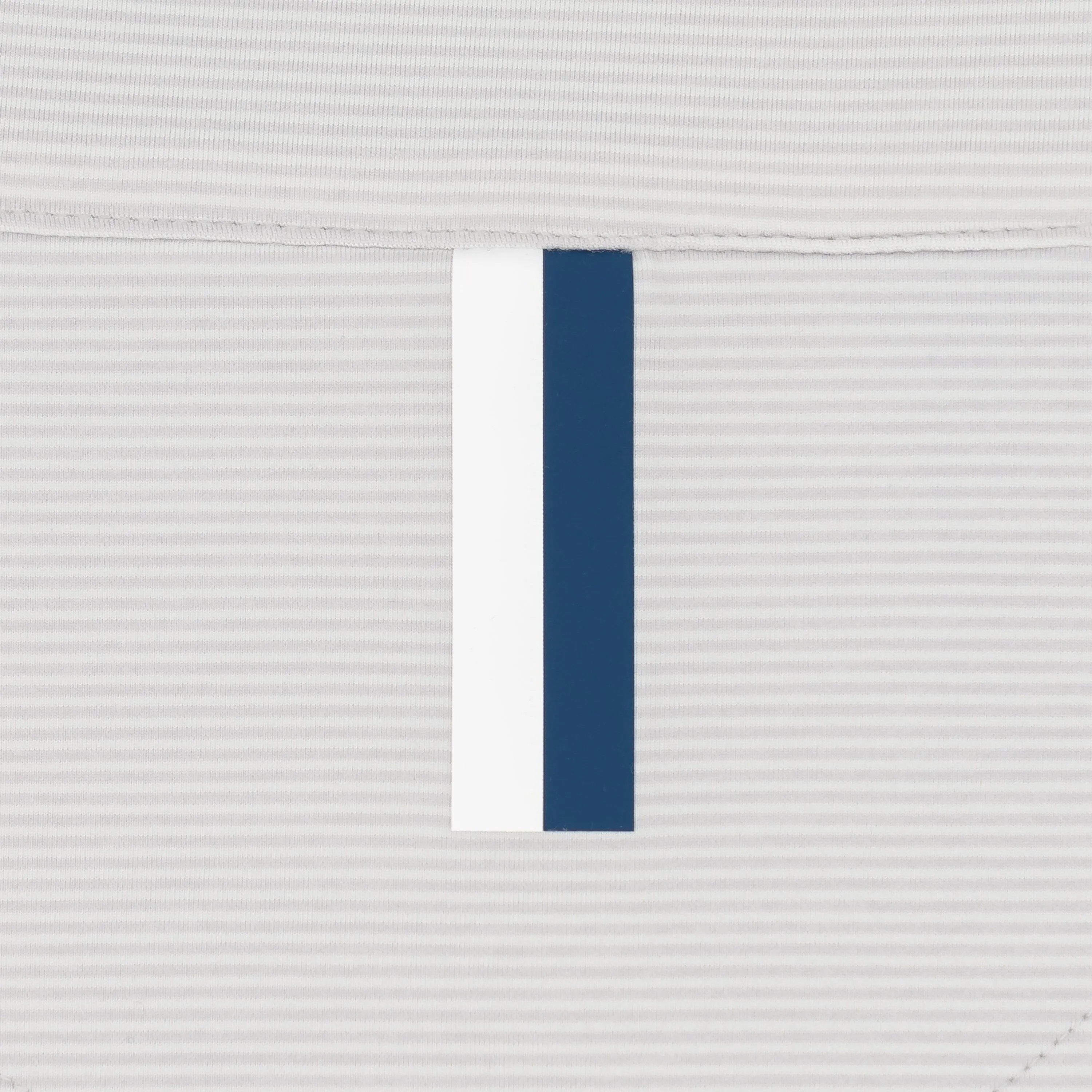 Riva Heather Stripe Performance Q-Zip | The Riva Heather Stripe - Stratus Grey/White