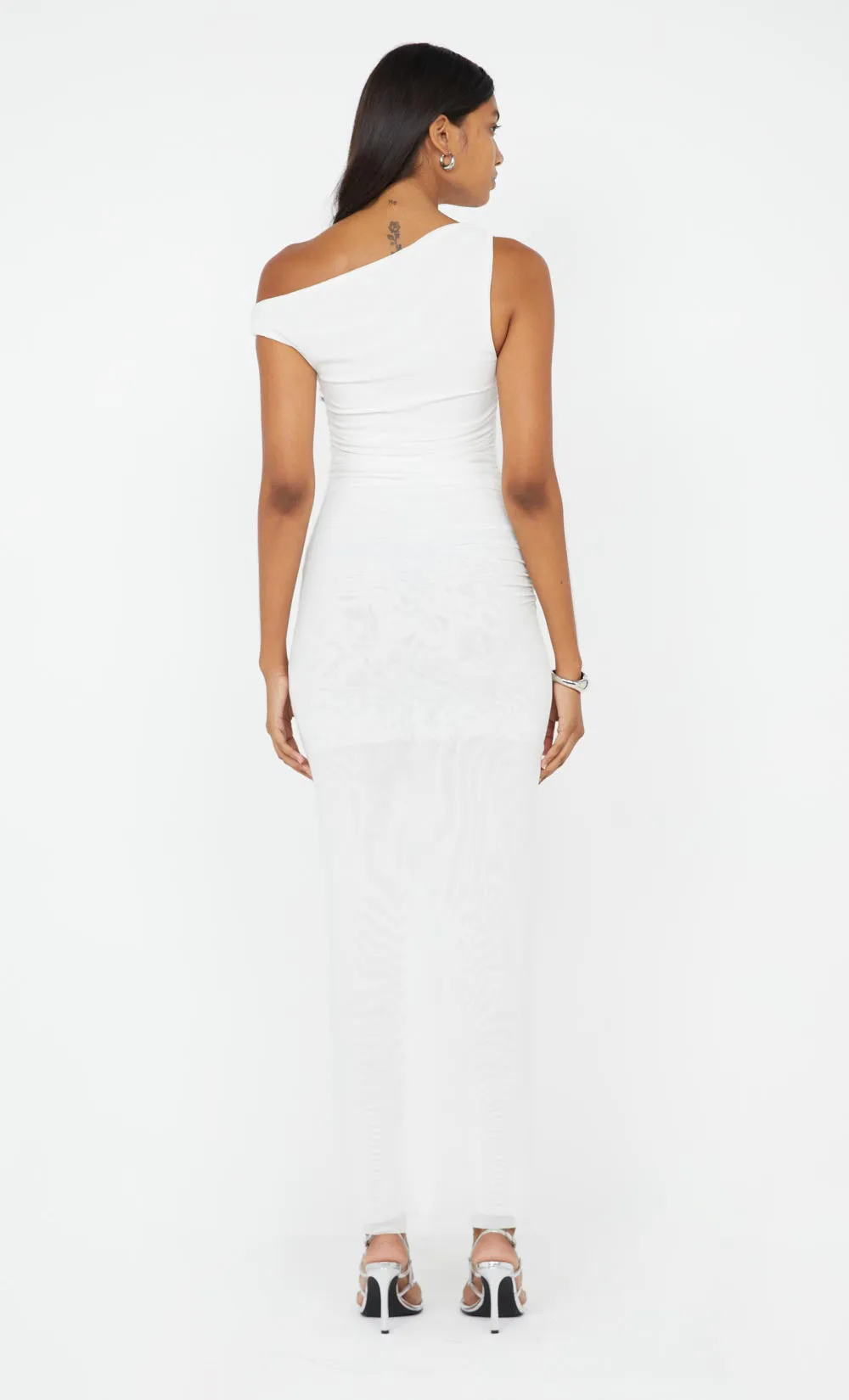 SANIA ASYM DRESS - WHITE