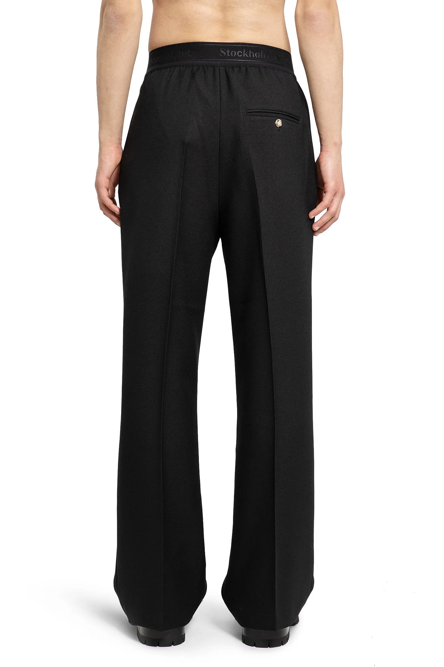 STOCKHOLM SURFBOARD CLUB MAN BLACK TROUSERS