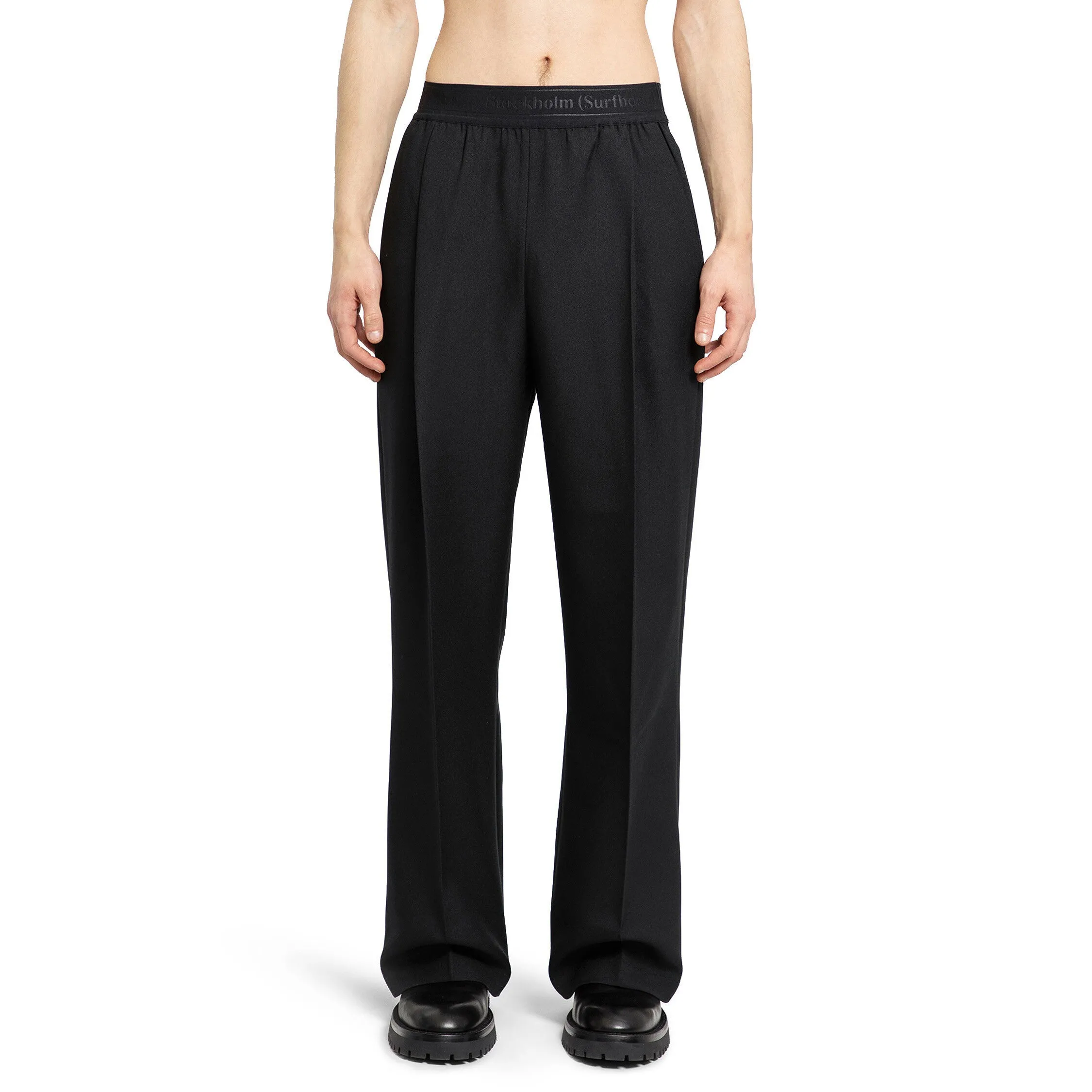 STOCKHOLM SURFBOARD CLUB MAN BLACK TROUSERS