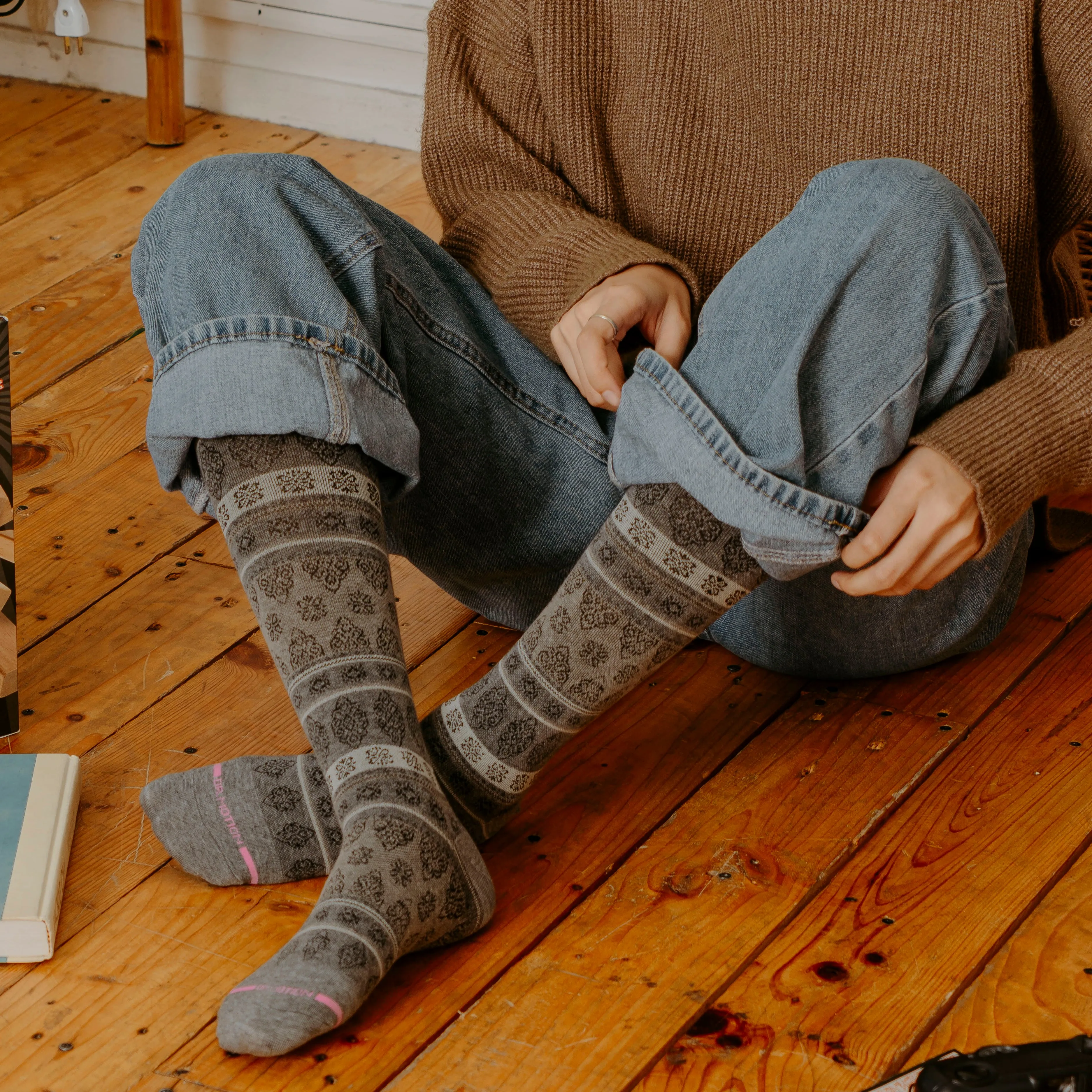 Striped Pattern | Knee-High Compression Socks For Women