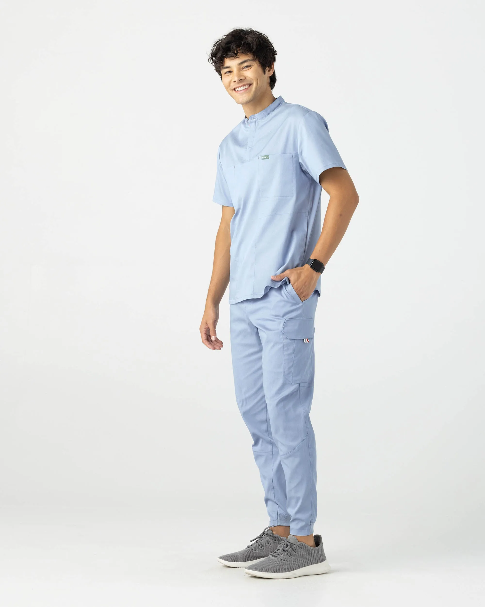 TENCEL™ Skye‎ ‎ Banded Collar Scrub Top