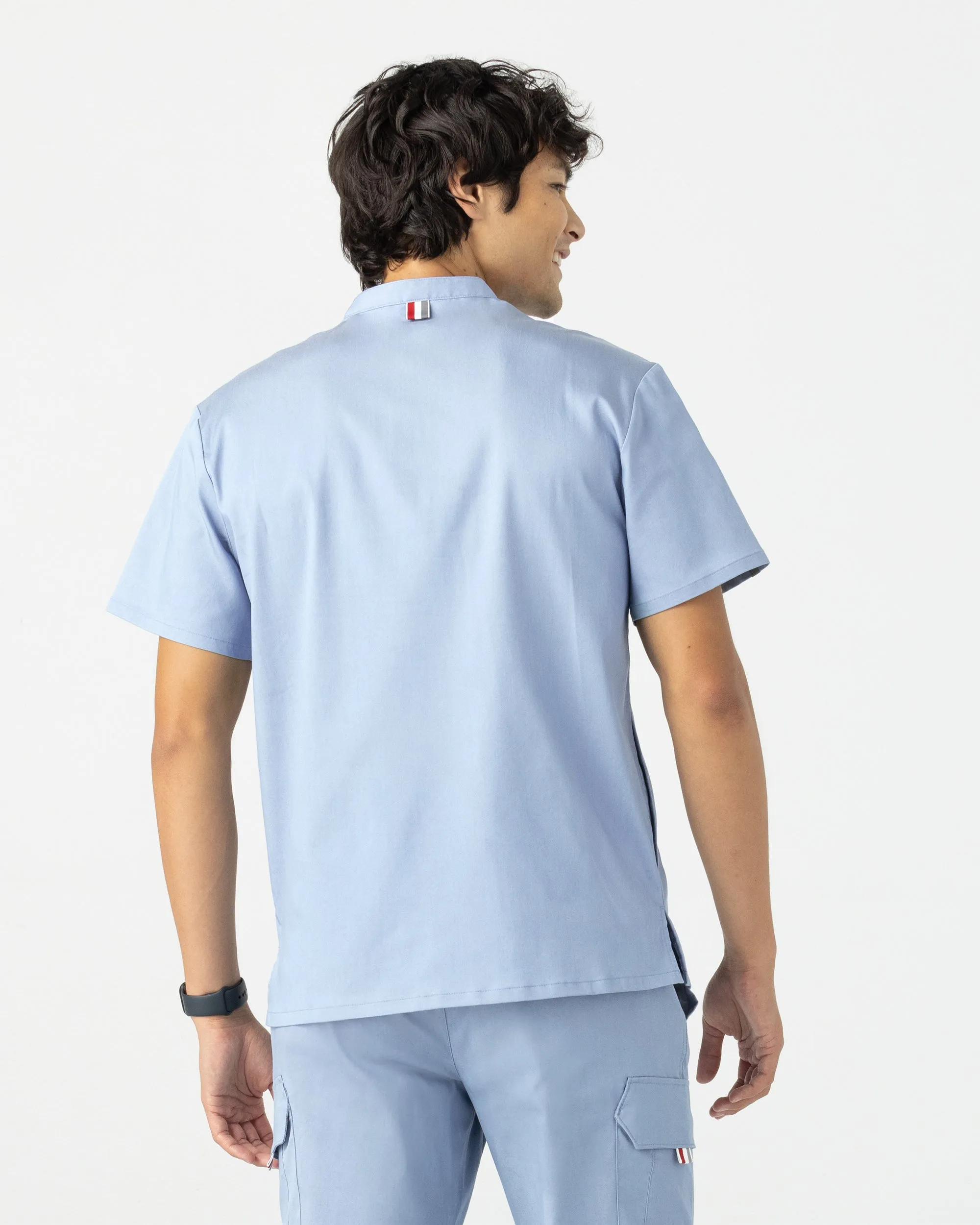 TENCEL™ Skye‎ ‎ Banded Collar Scrub Top