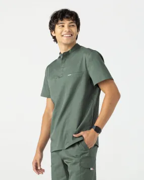 TENCEL™ Skye‎ ‎ Banded Collar Scrub Top