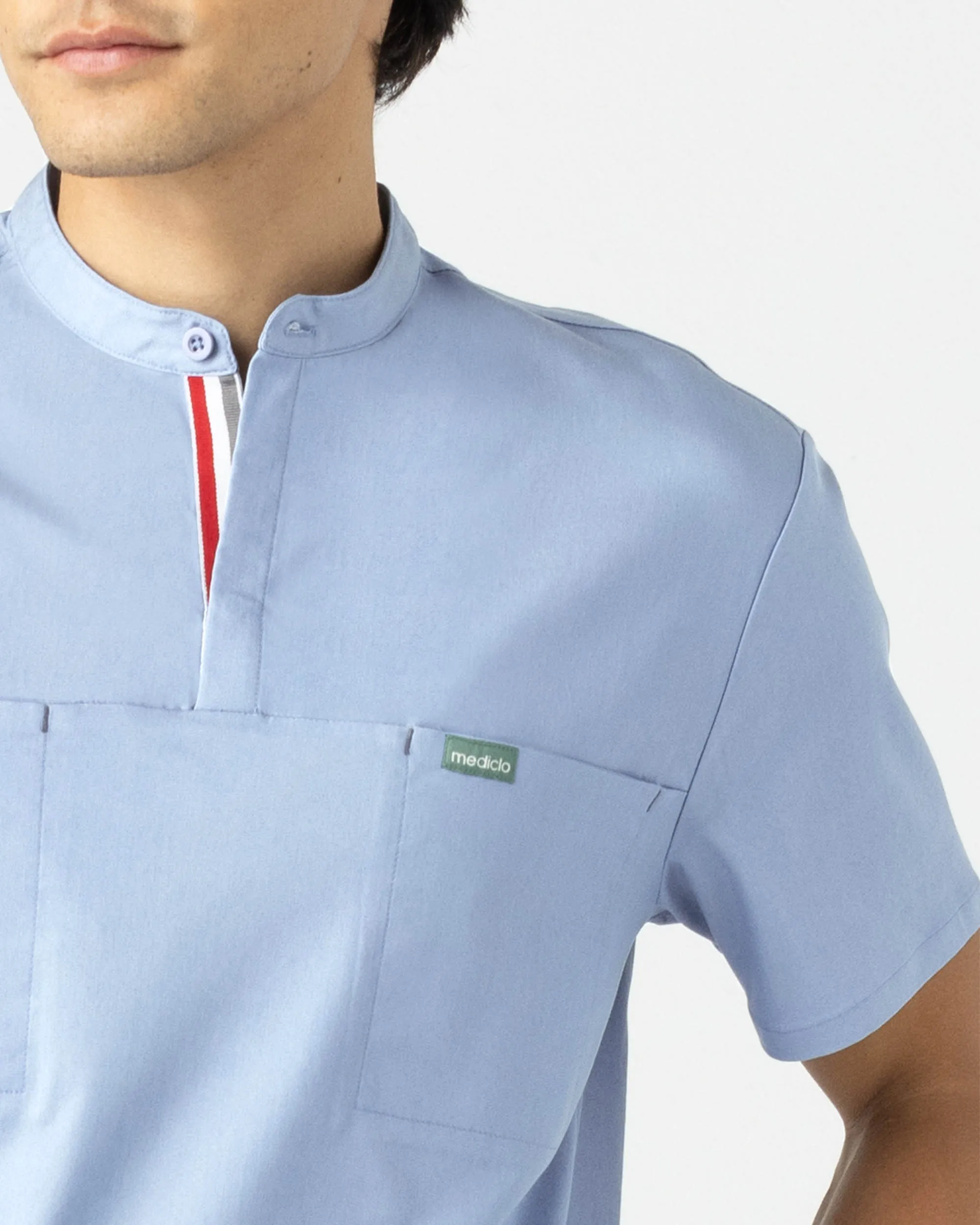 TENCEL™ Skye‎ ‎ Banded Collar Scrub Top