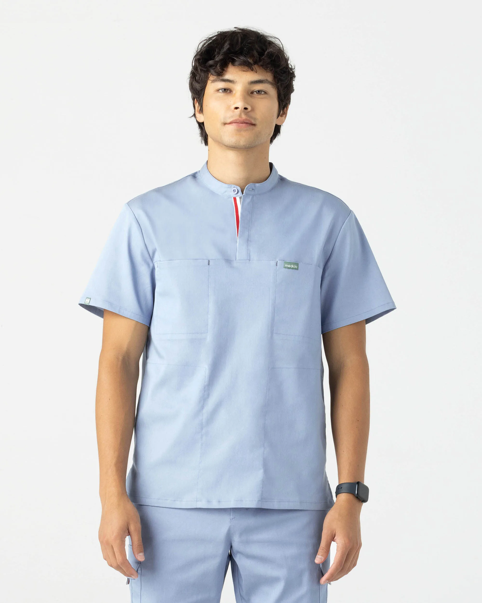 TENCEL™ Skye‎ ‎ Banded Collar Scrub Top