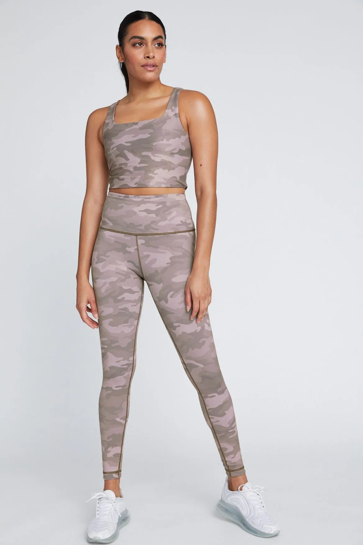 Thalia Cropped Tank Light Truffle Camo