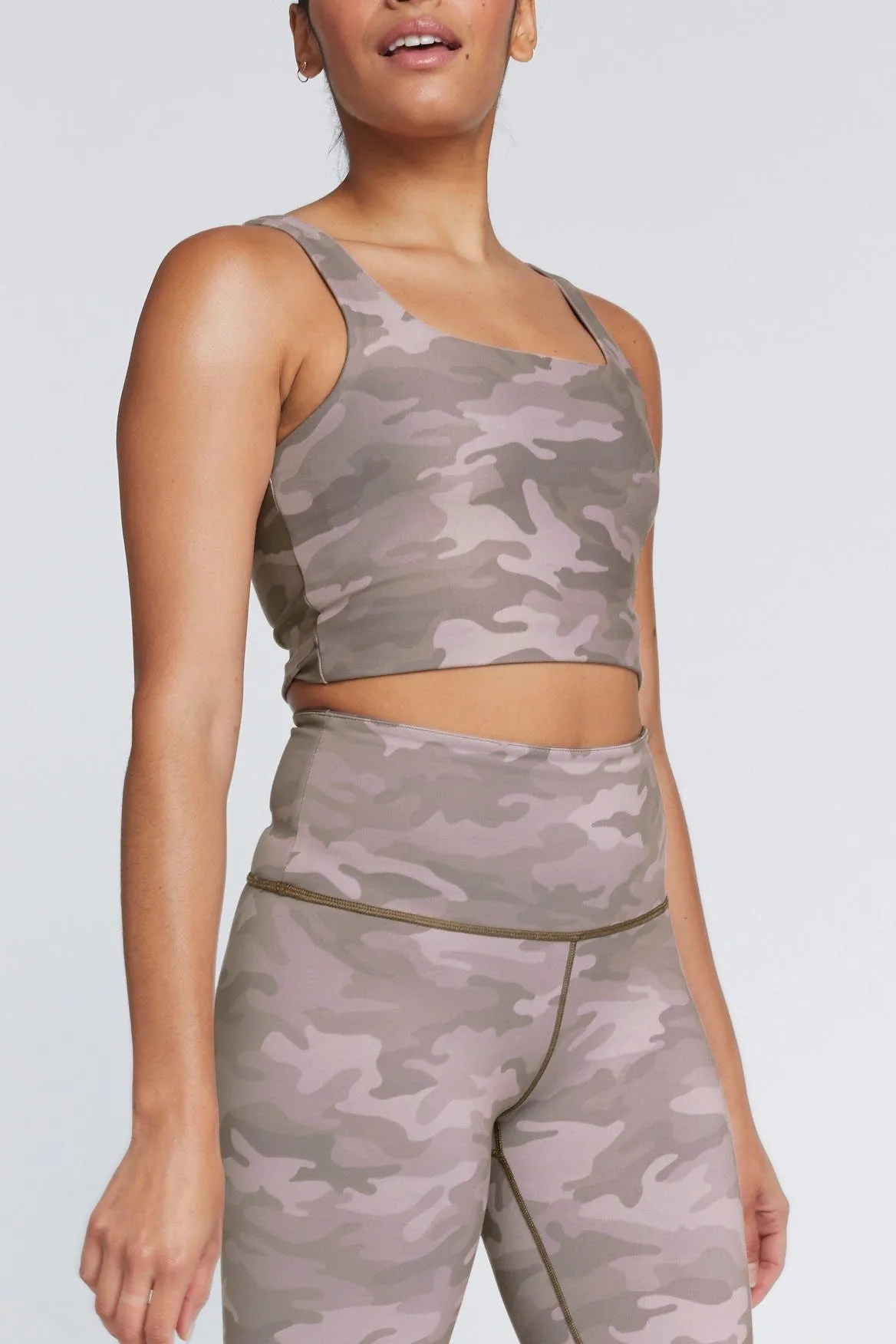 Thalia Cropped Tank Light Truffle Camo