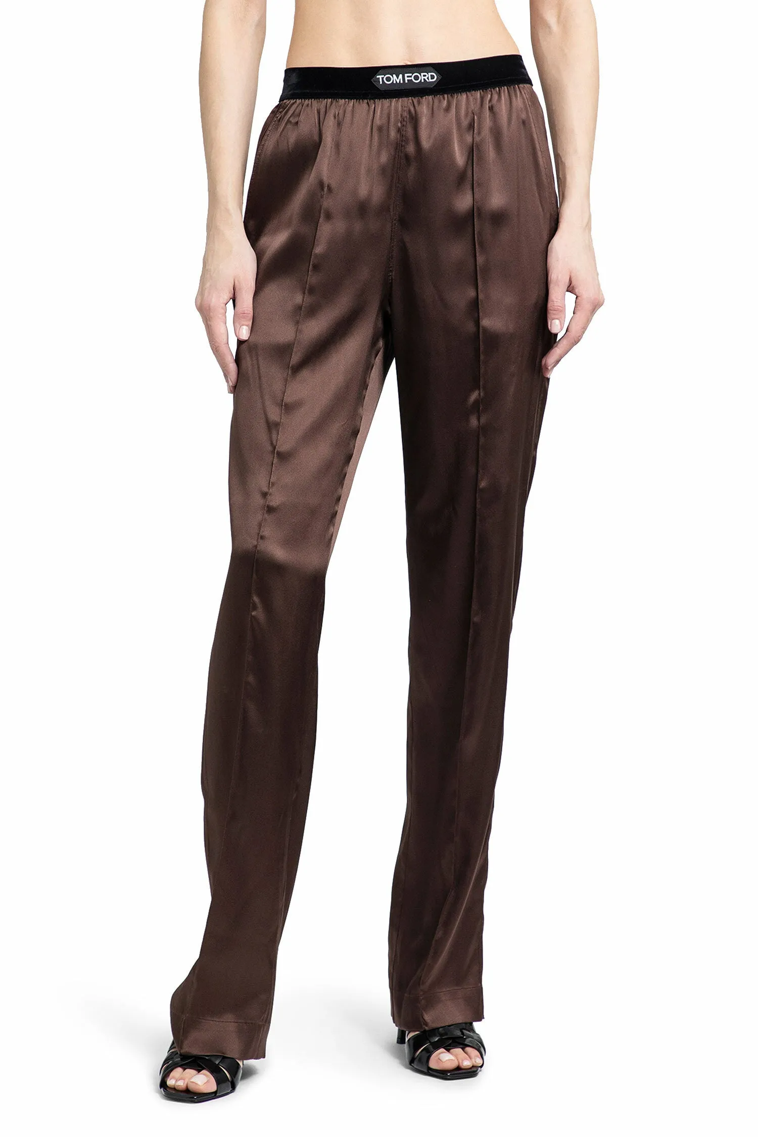 TOM FORD WOMAN BROWN TROUSERS