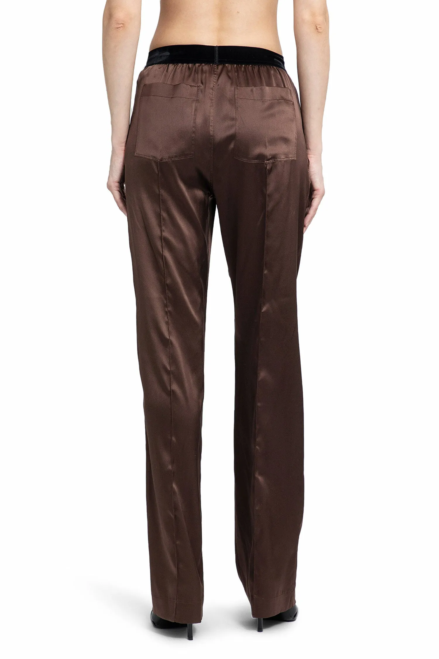 TOM FORD WOMAN BROWN TROUSERS