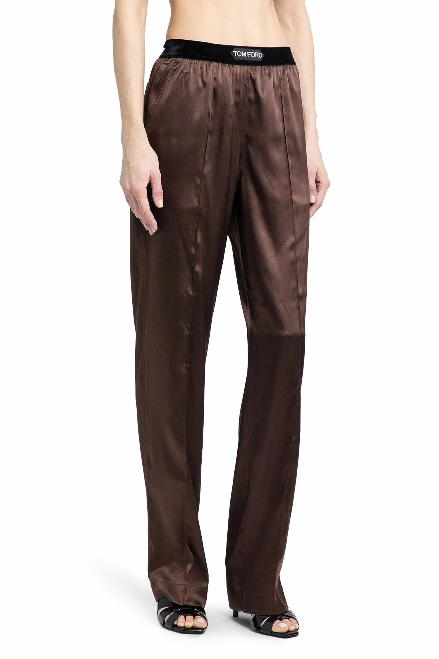 TOM FORD WOMAN BROWN TROUSERS