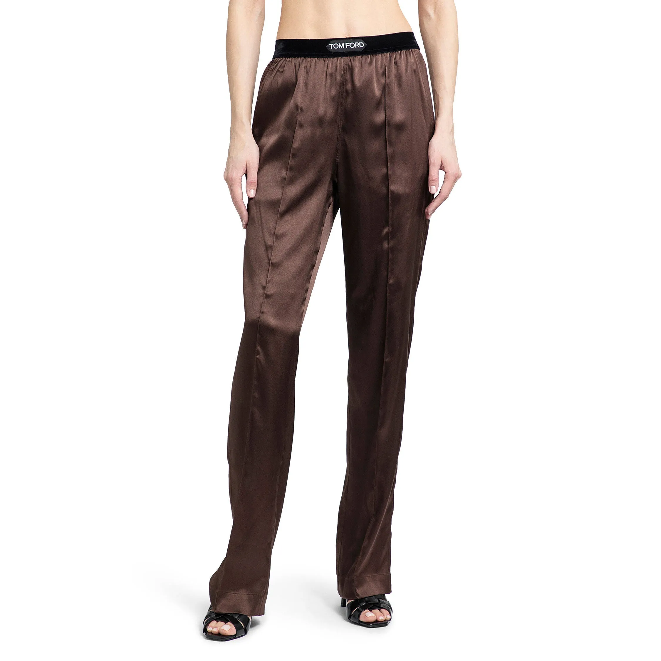 TOM FORD WOMAN BROWN TROUSERS