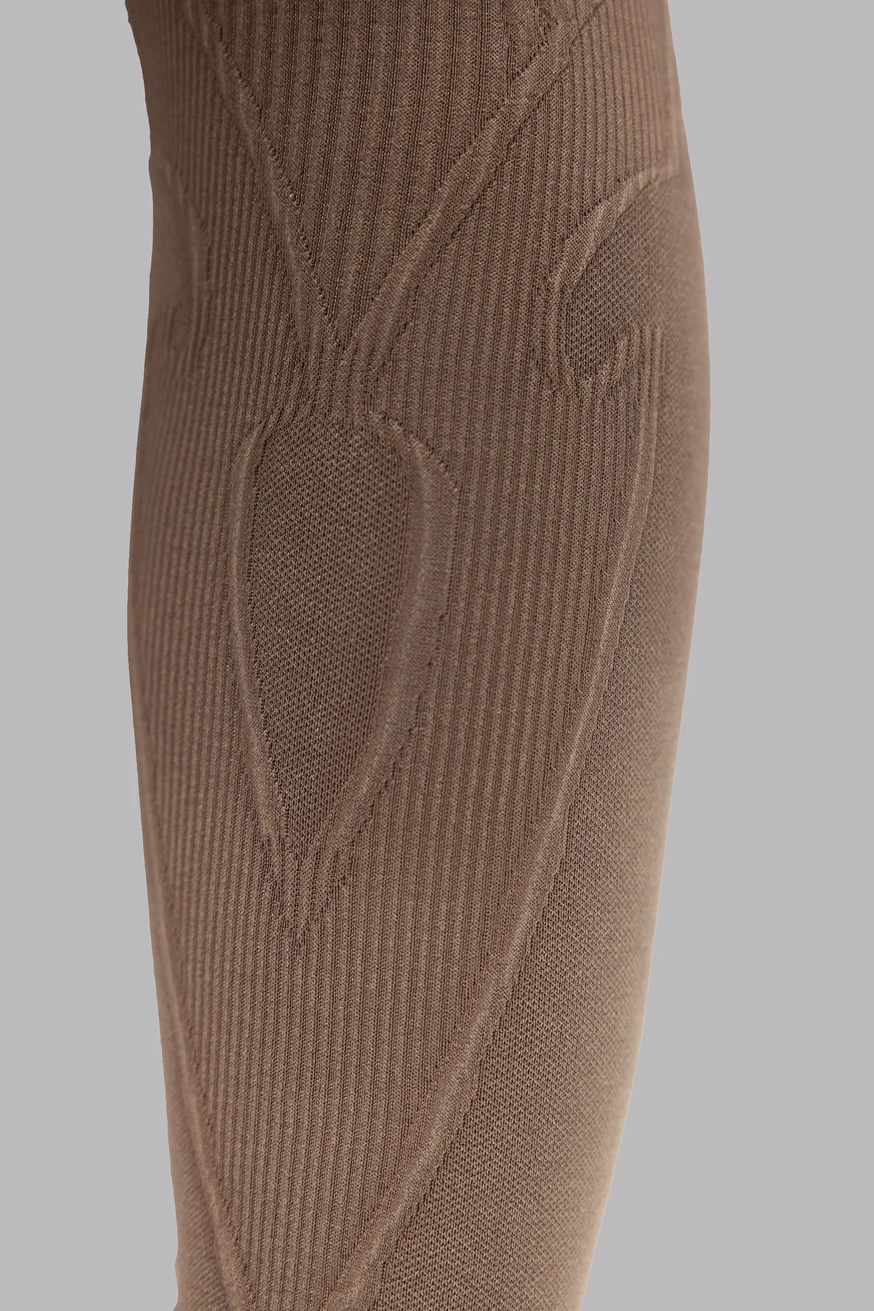 V_FADE SEAMLESS LEGGINGS - Tan Vintage