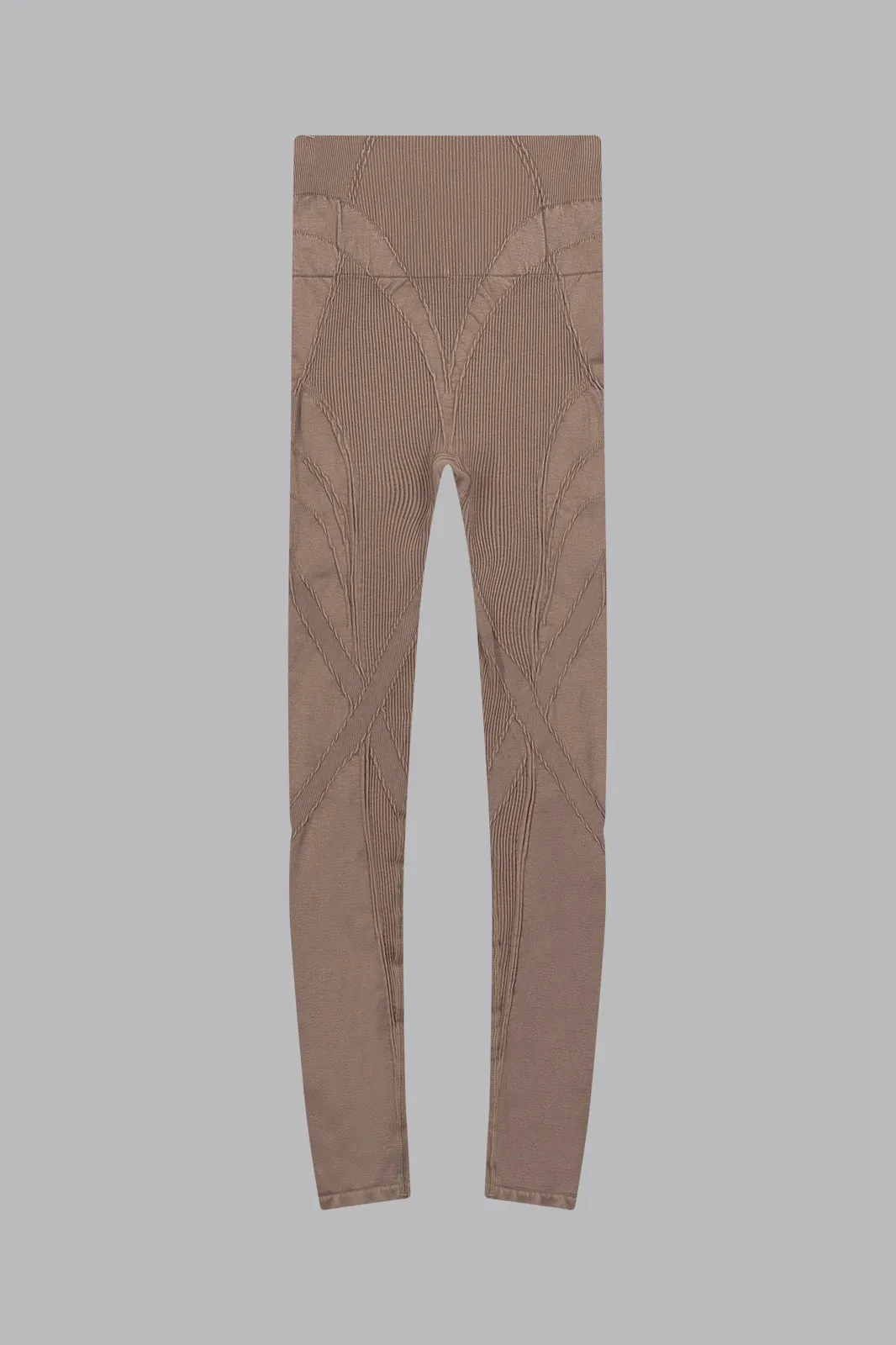 V_FADE SEAMLESS LEGGINGS - Tan Vintage