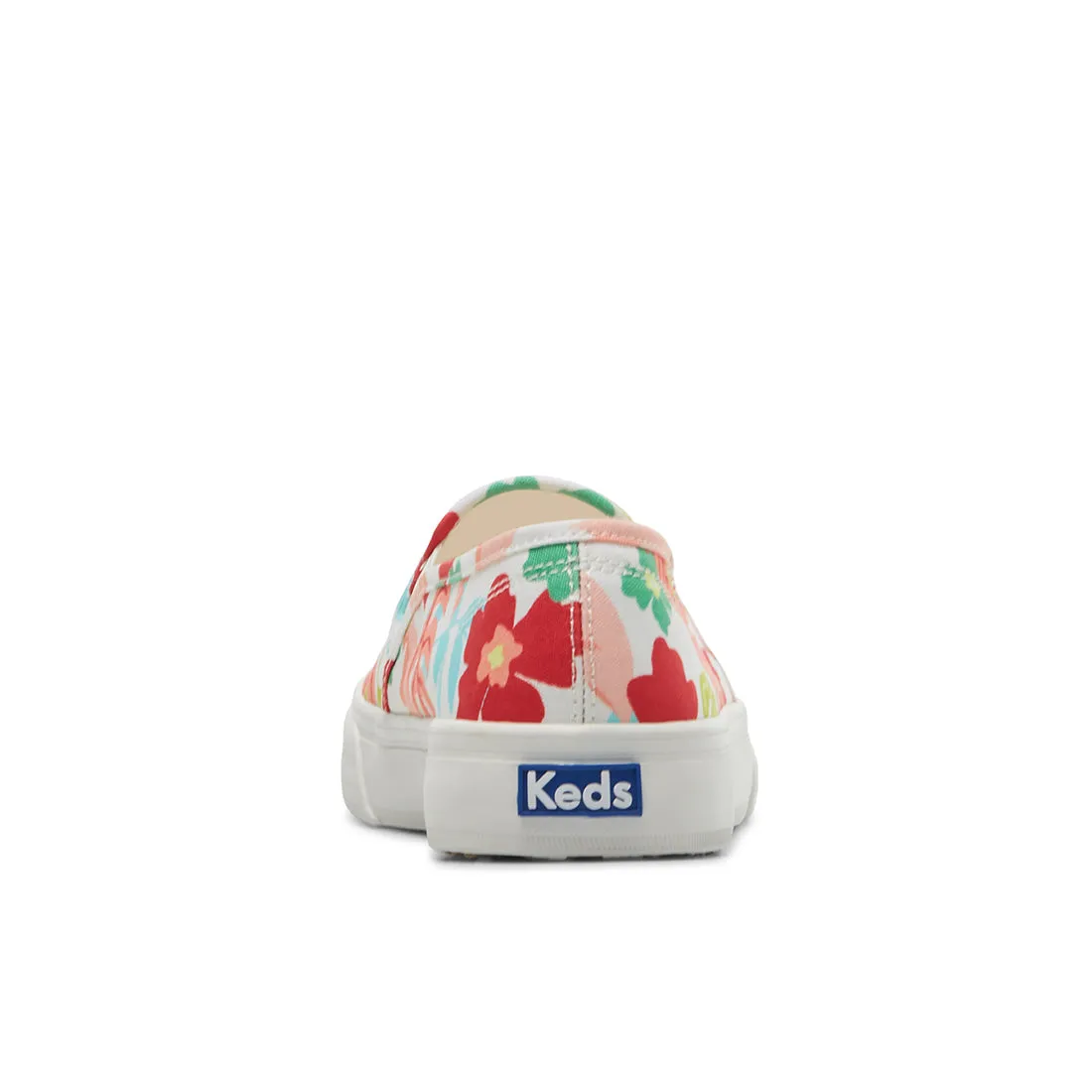 Women's Double Decker Tropical Print White/Coral (WF67201)